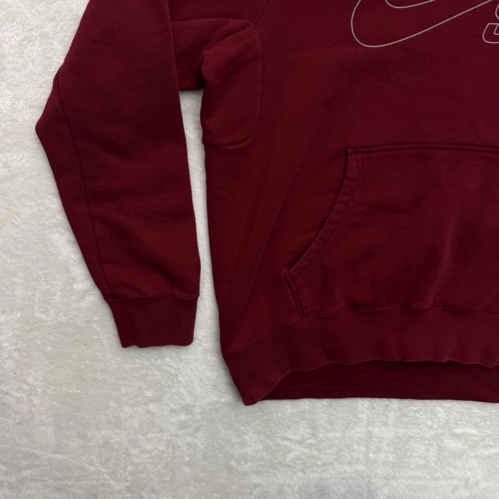 Nike Nike SB Hoodie Mens Large Red Fleece Pullover Graphic Print Skateboarding Sweater Crew Neck Zipless Pockets Size US L / EU 52-54 / 3 - 6 Thumbnail