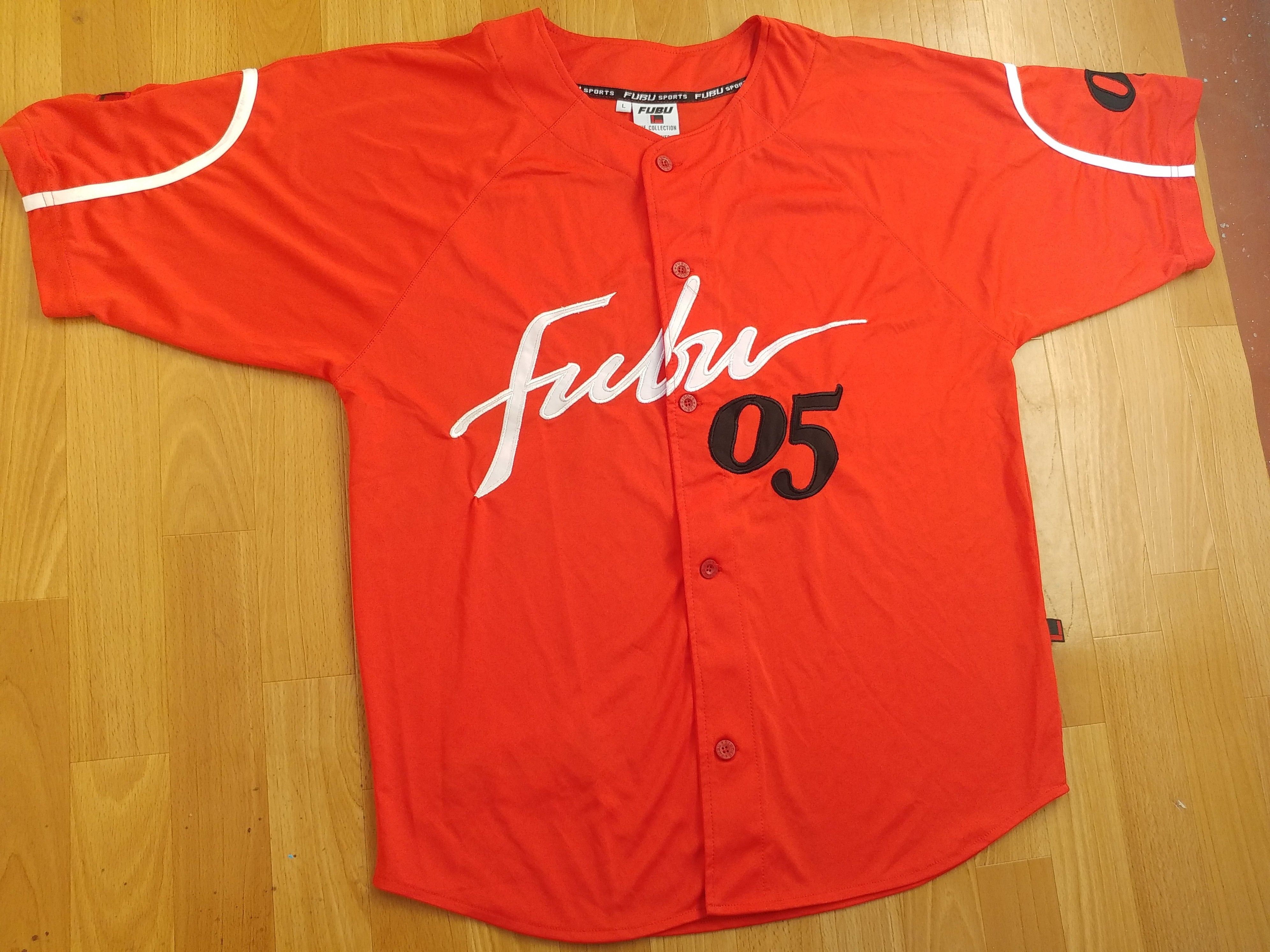 Fubu FUBU jersey, red, vintage hip hop t-shirt, 90s hip hop L Size US L / EU 52-54 / 3 - 3 Thumbnail