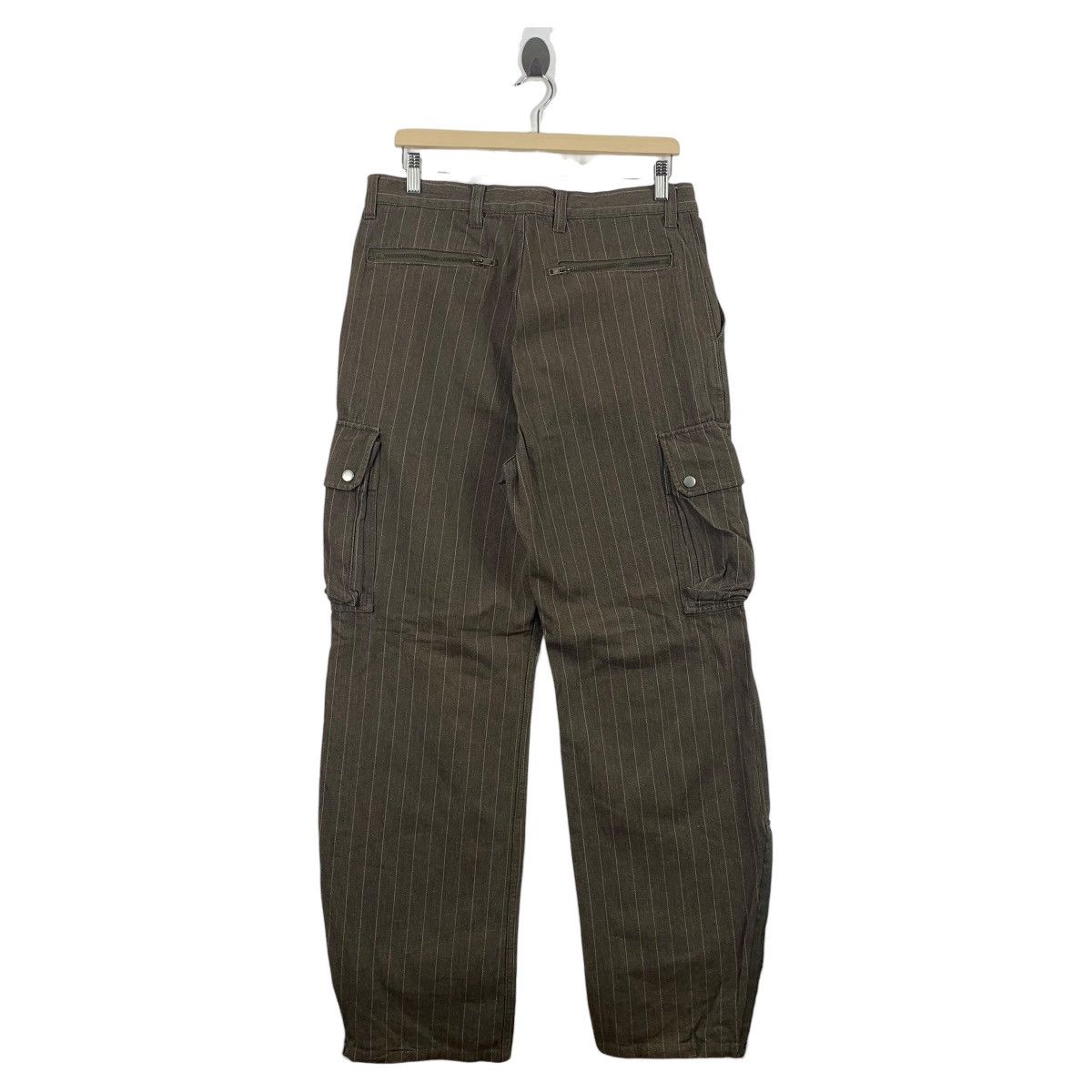 Japanese Brand CLONEDEVGRU Japanesebrand stripe design cargo pants Size US 32 / EU 48 - 4 Thumbnail