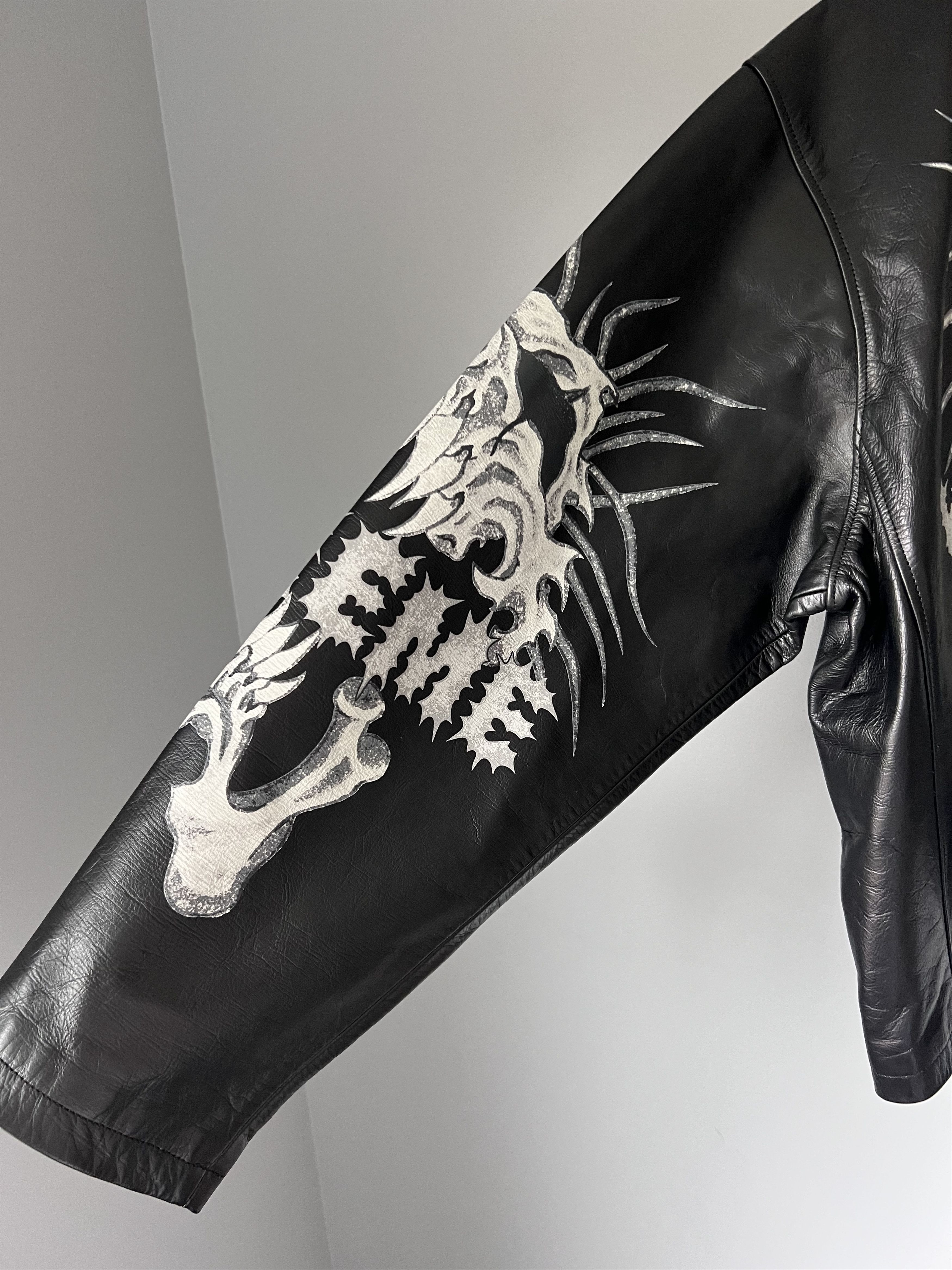 Supreme × Yohji Yamamoto Supreme Y's by Yohji Yamamoto Leather Jacket in Black Size US L / EU 52-54 / 3 - 4 Thumbnail