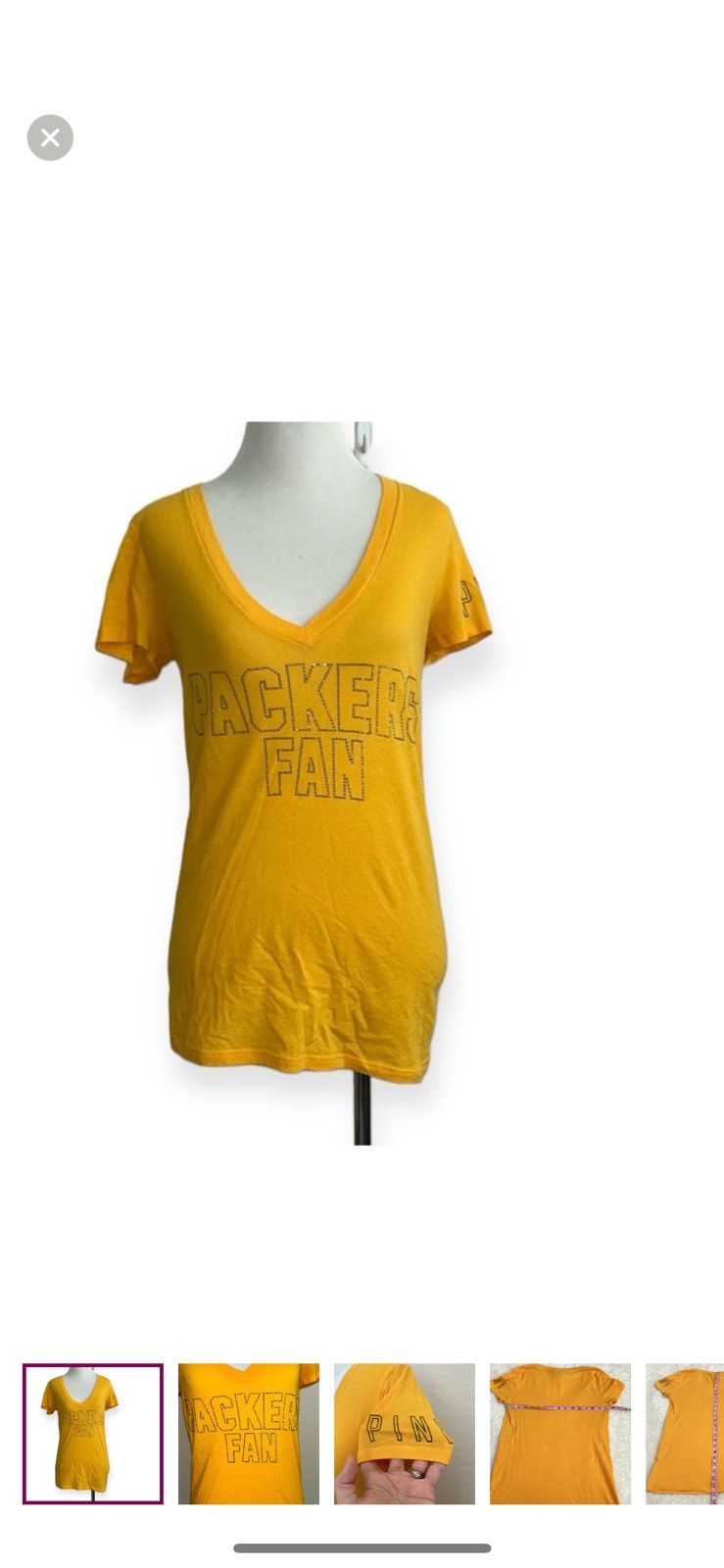 NFL Pink Victoria’s Secret X NFL small packers tee Size S / US 4 / IT 40 - 1 Thumbnail