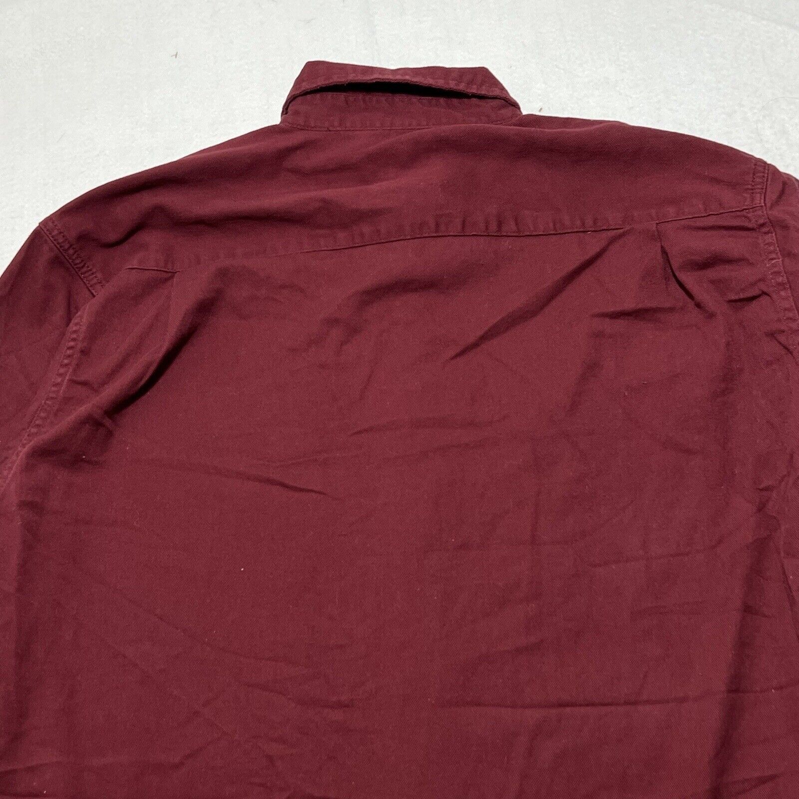 Wrangler Wrangler Medium Maroon Button Up Flannel Shirt Long Sleeve Size US M / EU 48-50 / 2 - 10 Thumbnail