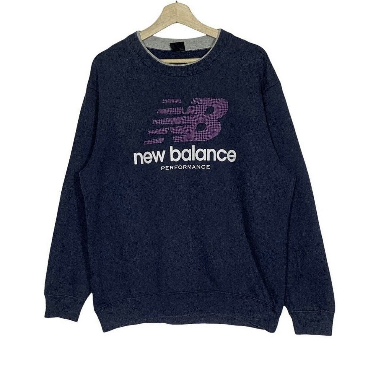 New Balance new balance sweatshirt big logo nice design Size US L / EU 52-54 / 3 - 1 Thumbnail