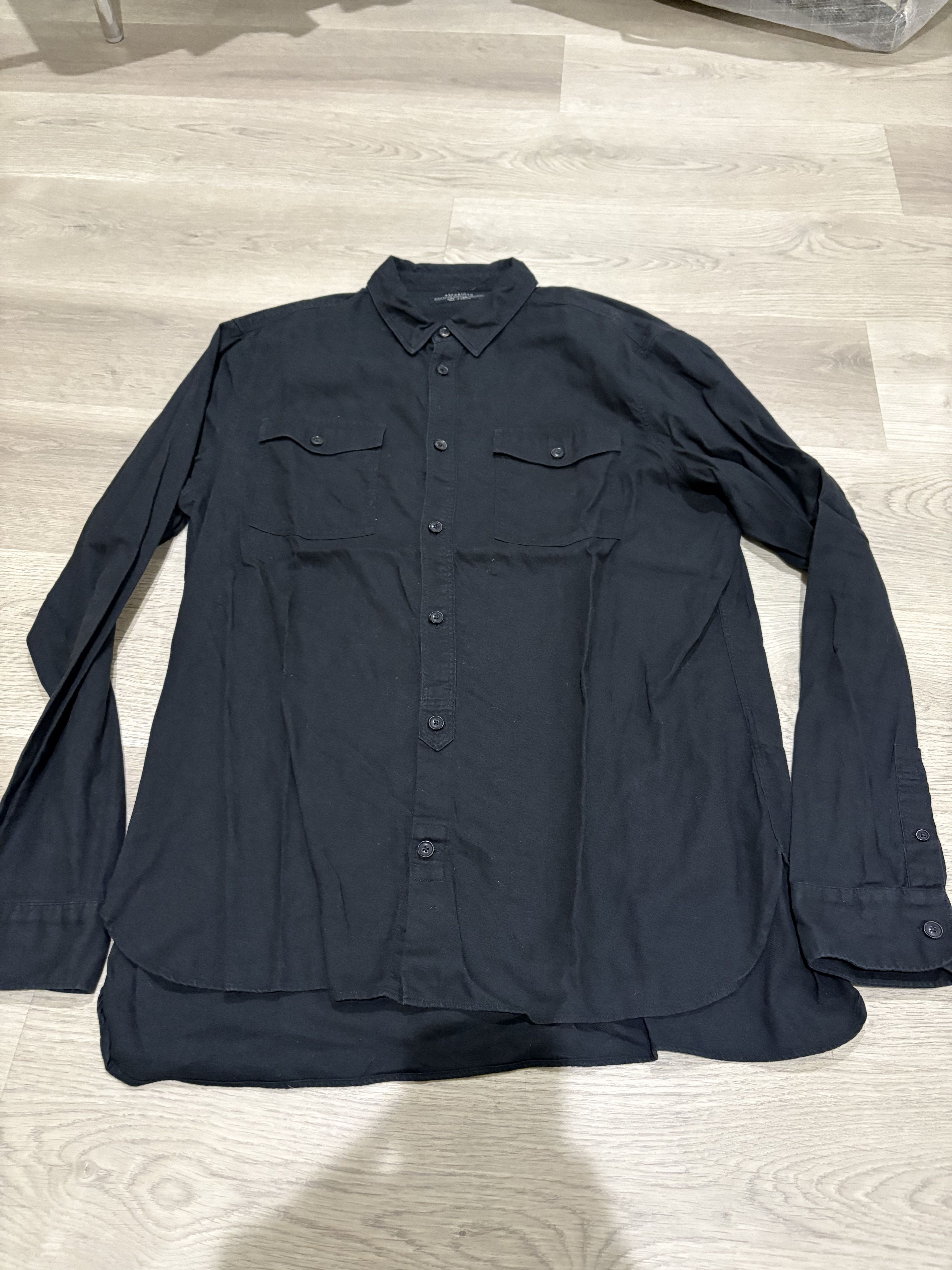 Allsaints Black Workshirt Size US XL / EU 56 / 4 - 1 Thumbnail