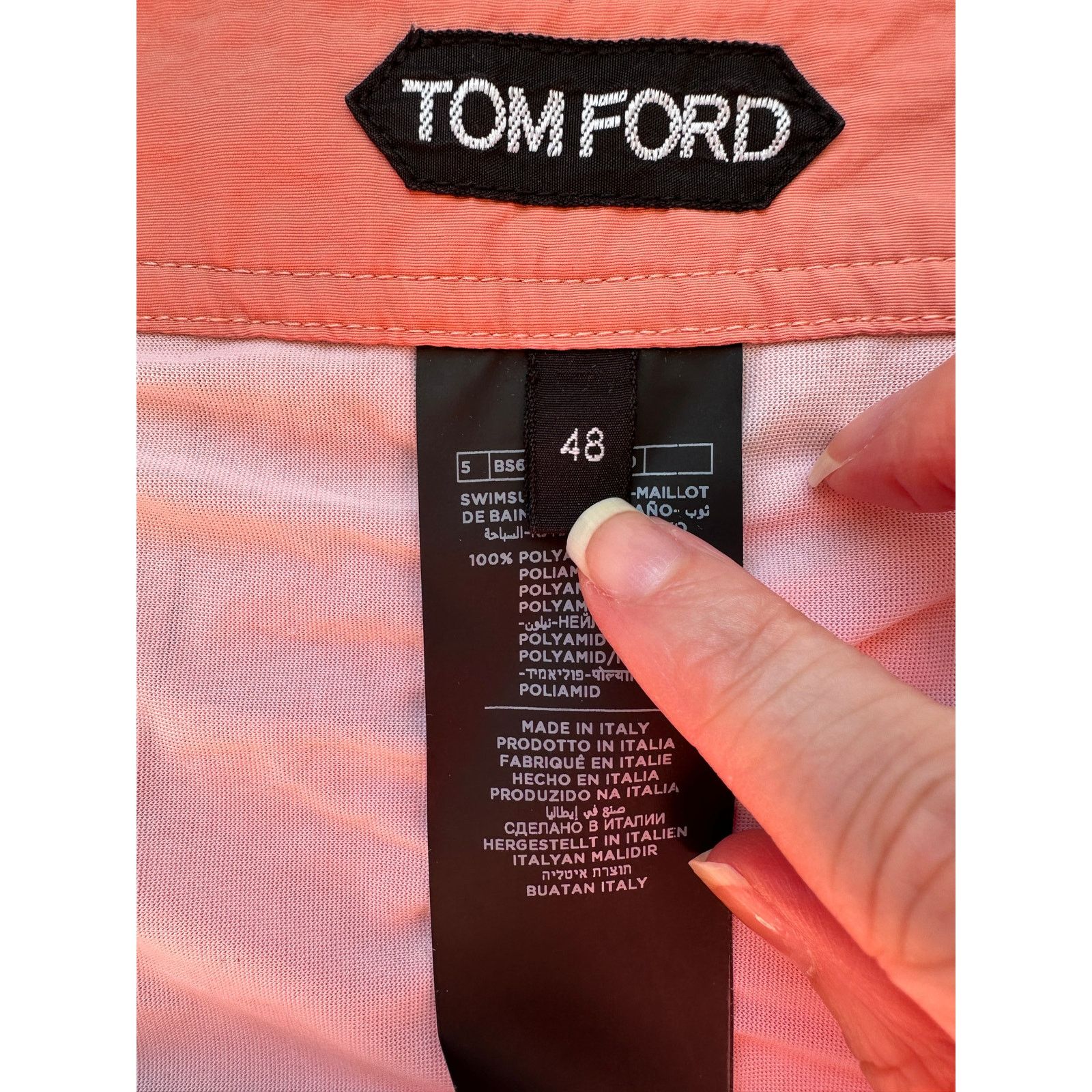 Tom Ford Tom Ford Swim Shorts Peach Men US M Buckle Size US 30 / EU 46 - 13 Thumbnail