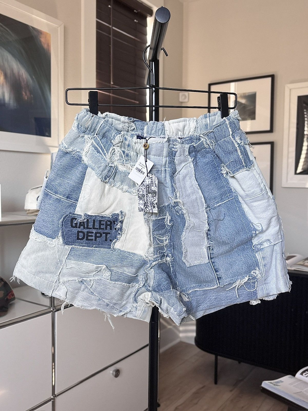 Gallery Dept. GALLERY DEPT | PATCHWORK DENIM LOGO SHORTS Size US 36 / EU 52 - 2 Thumbnail