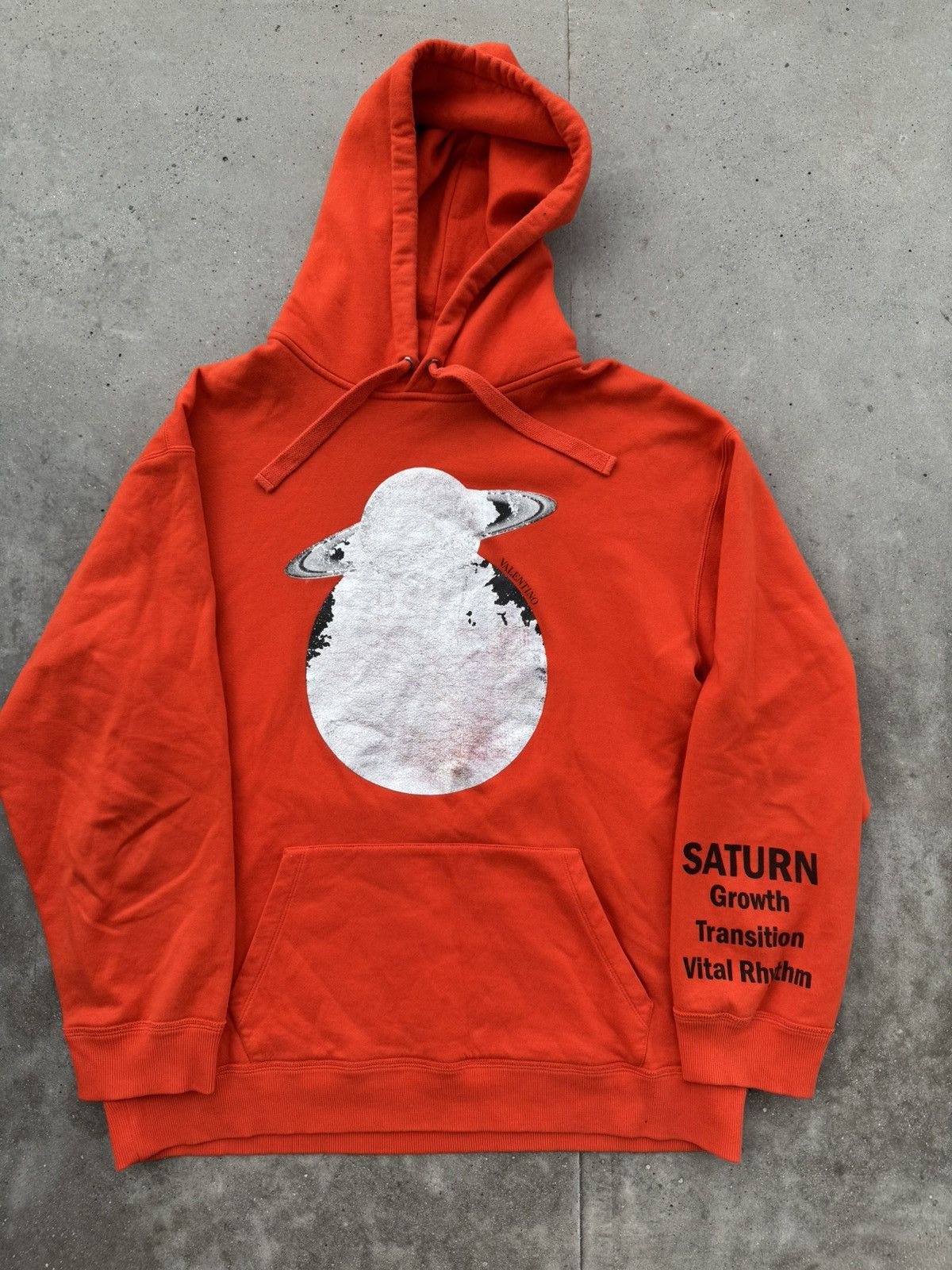 Designer × Valentino Valentino Orange Saturn hoodie Size US M / EU 48-50 / 2 - 1 Thumbnail