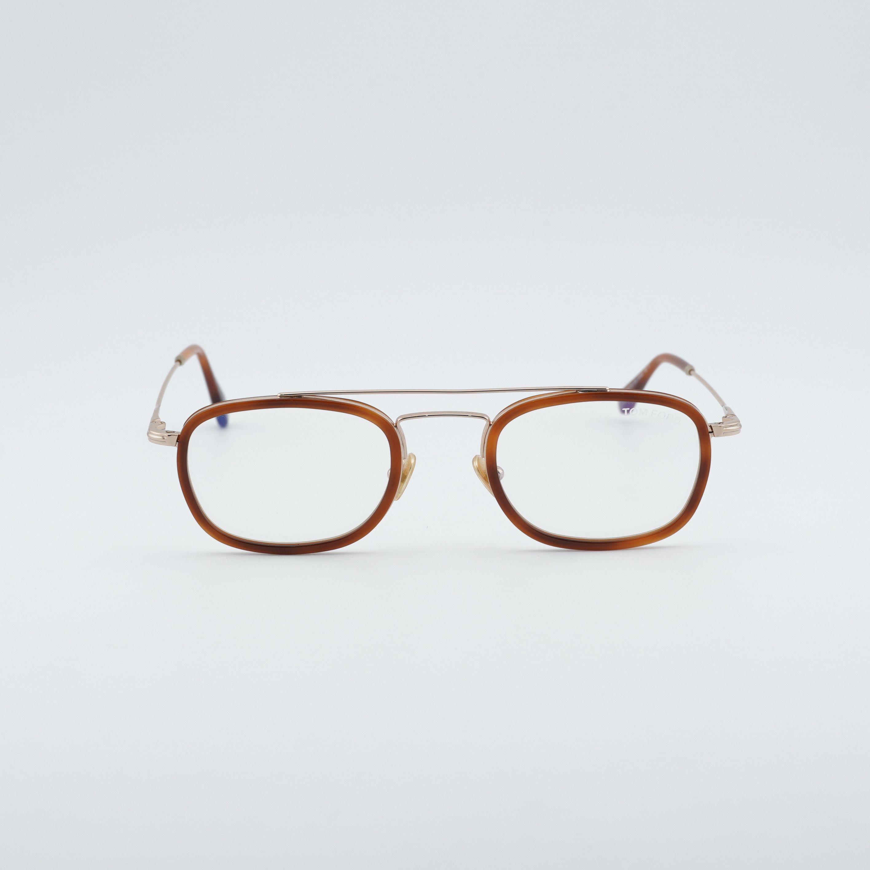 Tom Ford Tom Ford FT5677-B 053 Eyeglasses Havana/Gold 50mm Square Size ONE SIZE - 5 Thumbnail