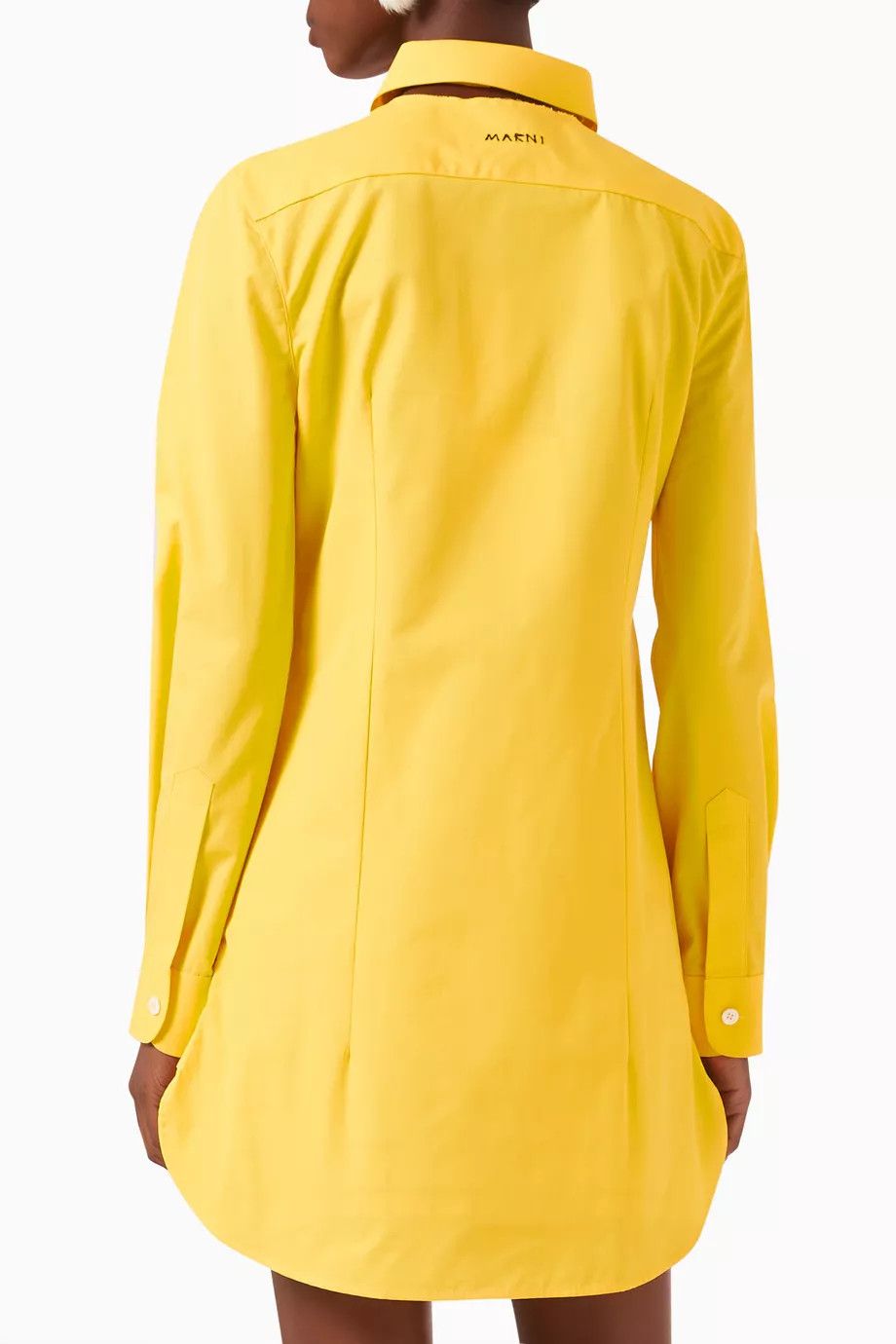Marni o1w1db10824 Sleeves Shirt in Yellow Size M / US 6-8 / IT 42-44 - 2 Thumbnail
