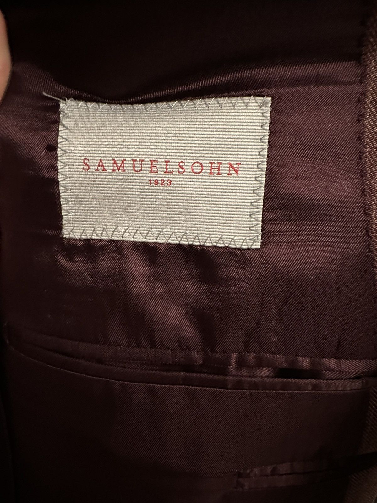 Samuelsohn NWOT Burgundy Samuelsohn Sport Coat Size 38R - 6 Thumbnail