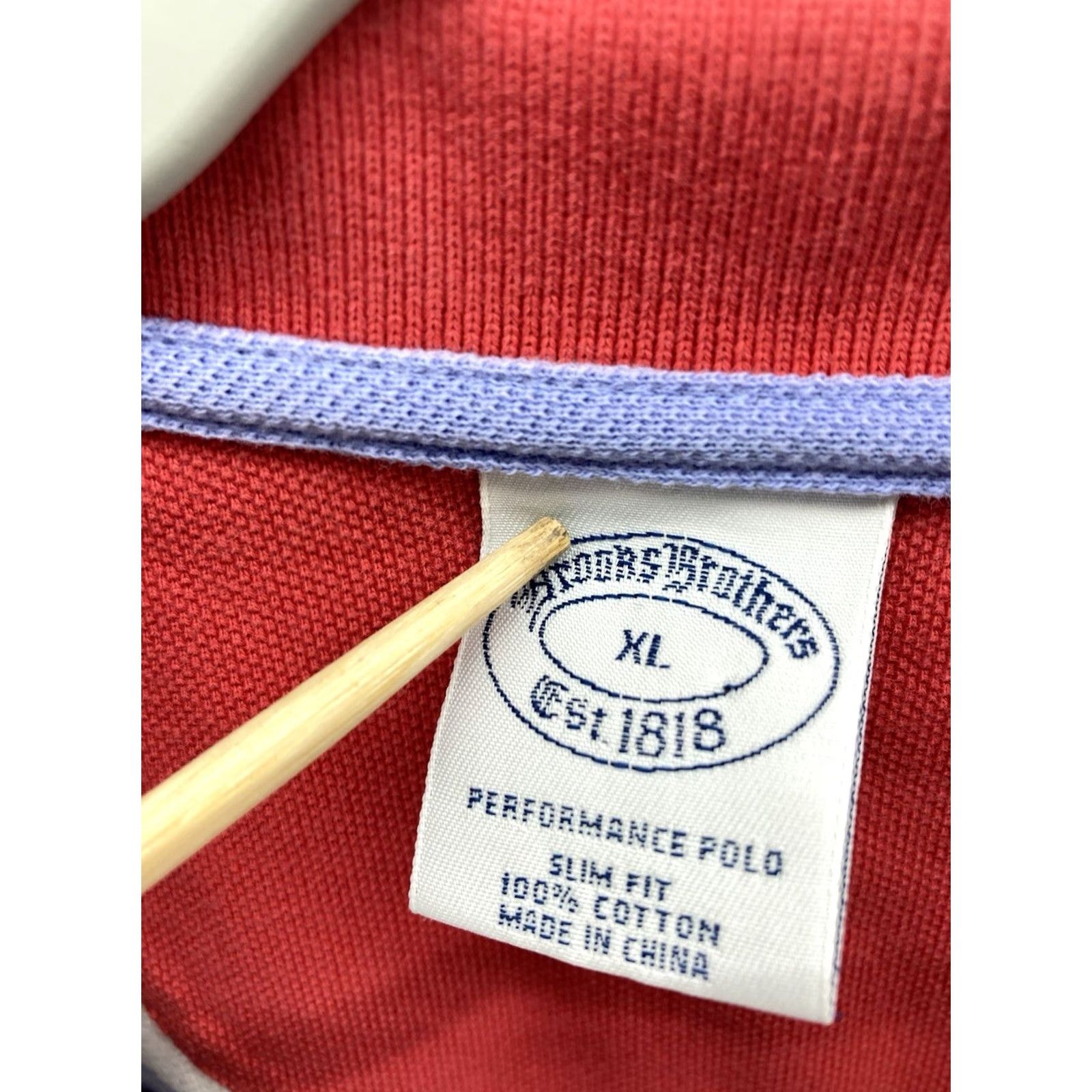 Brooks Brothers Brooks Brothers Polo Shirt Men XL Red Stripe Short Sleeve Cotton Knit Pullover Size US XL / EU 56 / 4 - 5 Thumbnail