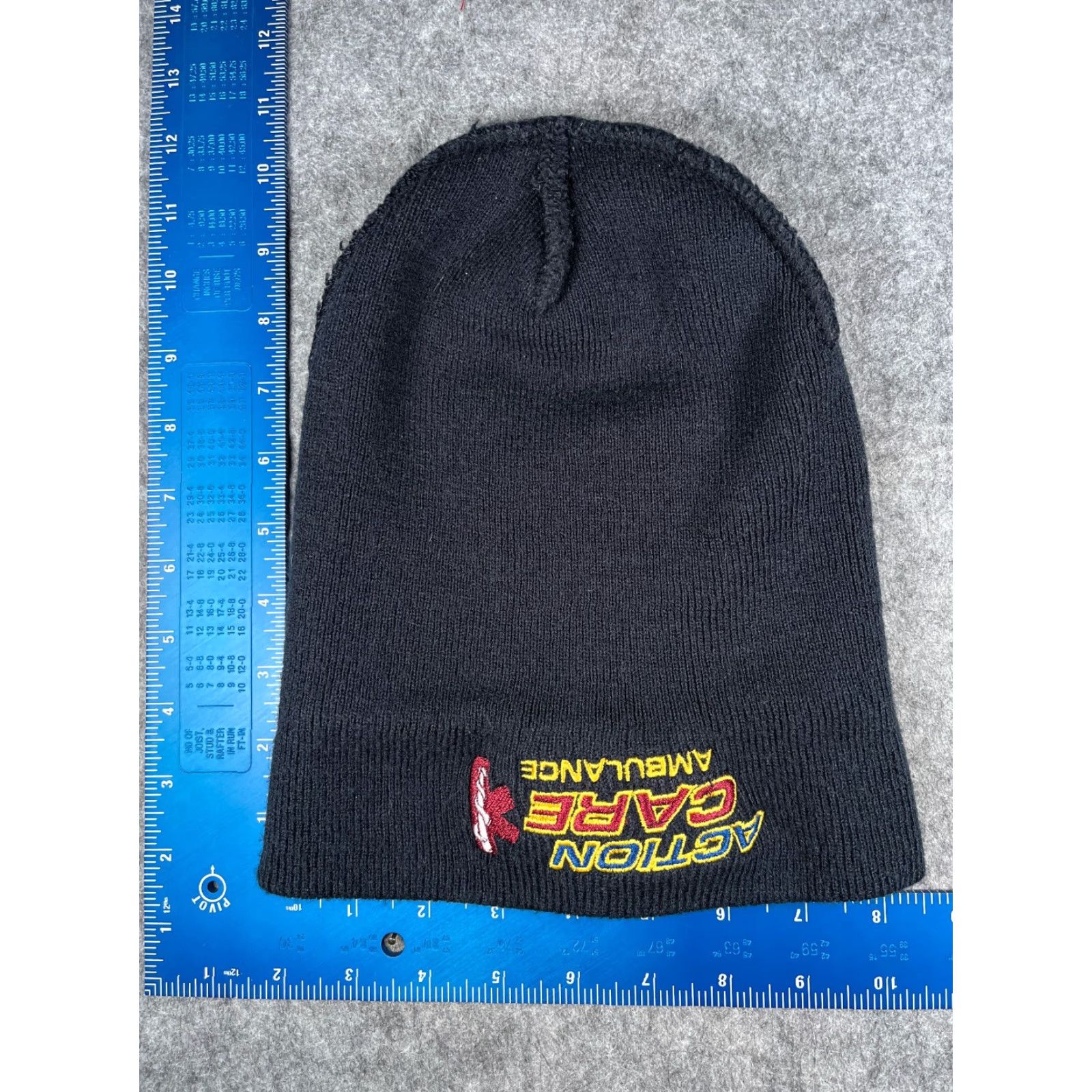 Vintage Action Care Ambulance Beanie Toque Adult One Size Blue Knit 100% Acrylic Size ONE SIZE - 5 Thumbnail