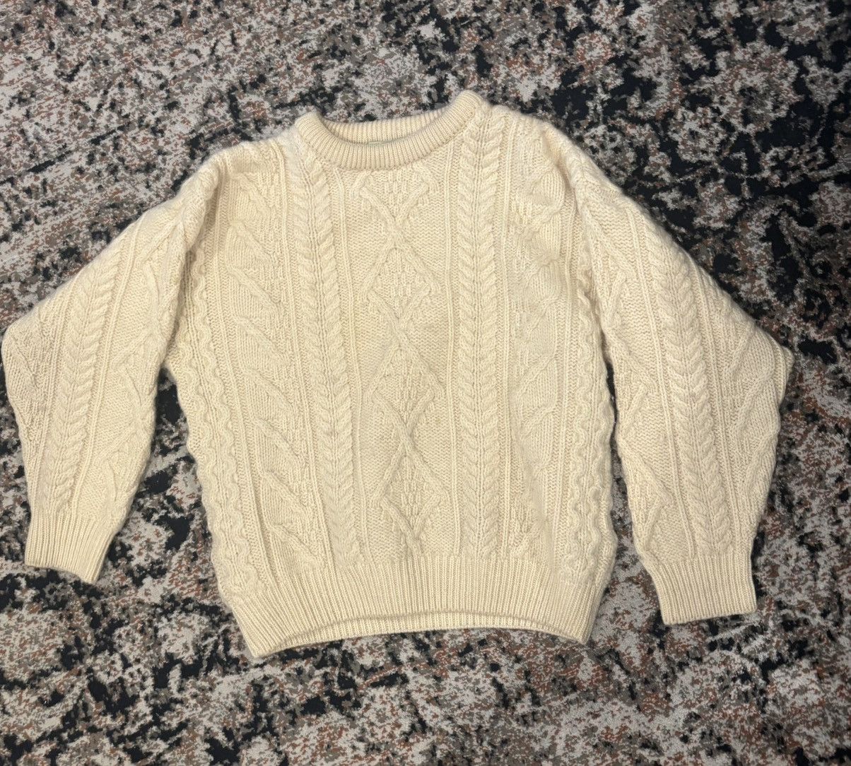 Vintage Handmade Irish Pure Wool Sweater From the 1980s Size Medium Size US M / EU 48-50 / 2 - 6 Thumbnail