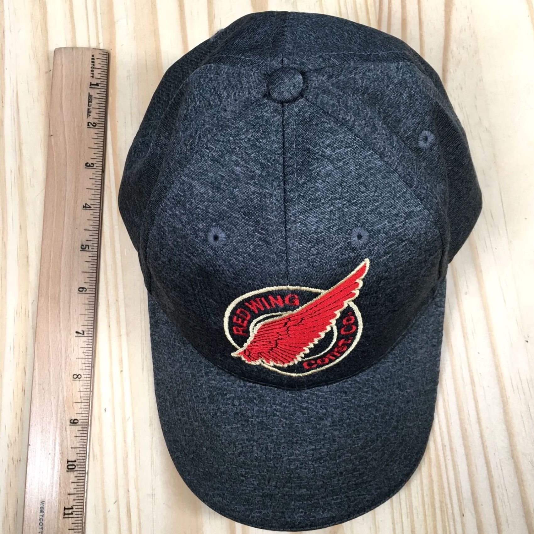Red Wing SportTek Baseball Cap Unisex Gray OS Curved Brim Embroidered Logo Men Size ONE SIZE - 4 Thumbnail