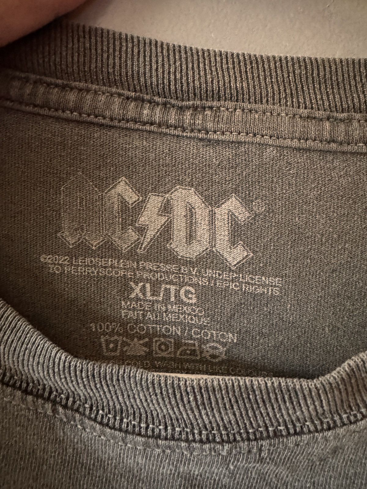 AC/DC AC/DC Grey Vintage Tee Size US XL / EU 56 / 4 - 3 Thumbnail