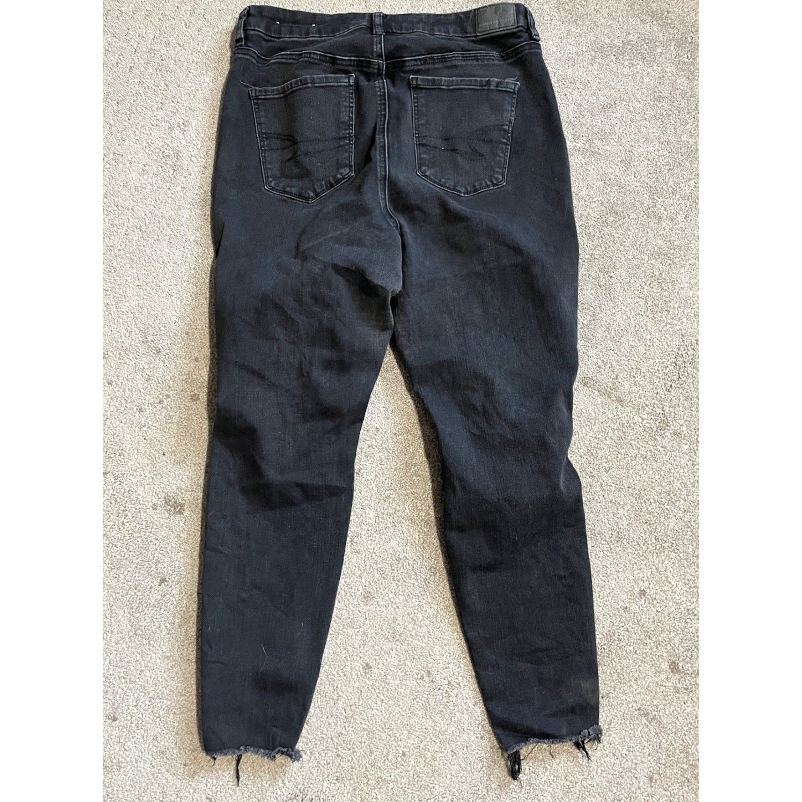 American Eagle Outfitters American Eagle Outfitters Women's Jegging Black Size 14 Slim High Rise 27 in 5-Pocket Denim Cotton Blend Stretch Jeans Modern 90s Theme Size 36" / US 14 / IT 50 - 2 Thumbnail