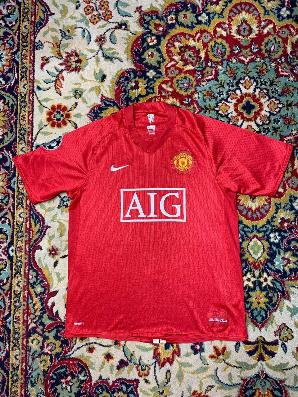 Nike Giggs Manchester United 2007 2009 Football Shirt Jersey Size US L / EU 52-54 / 3 - 1 Thumbnail