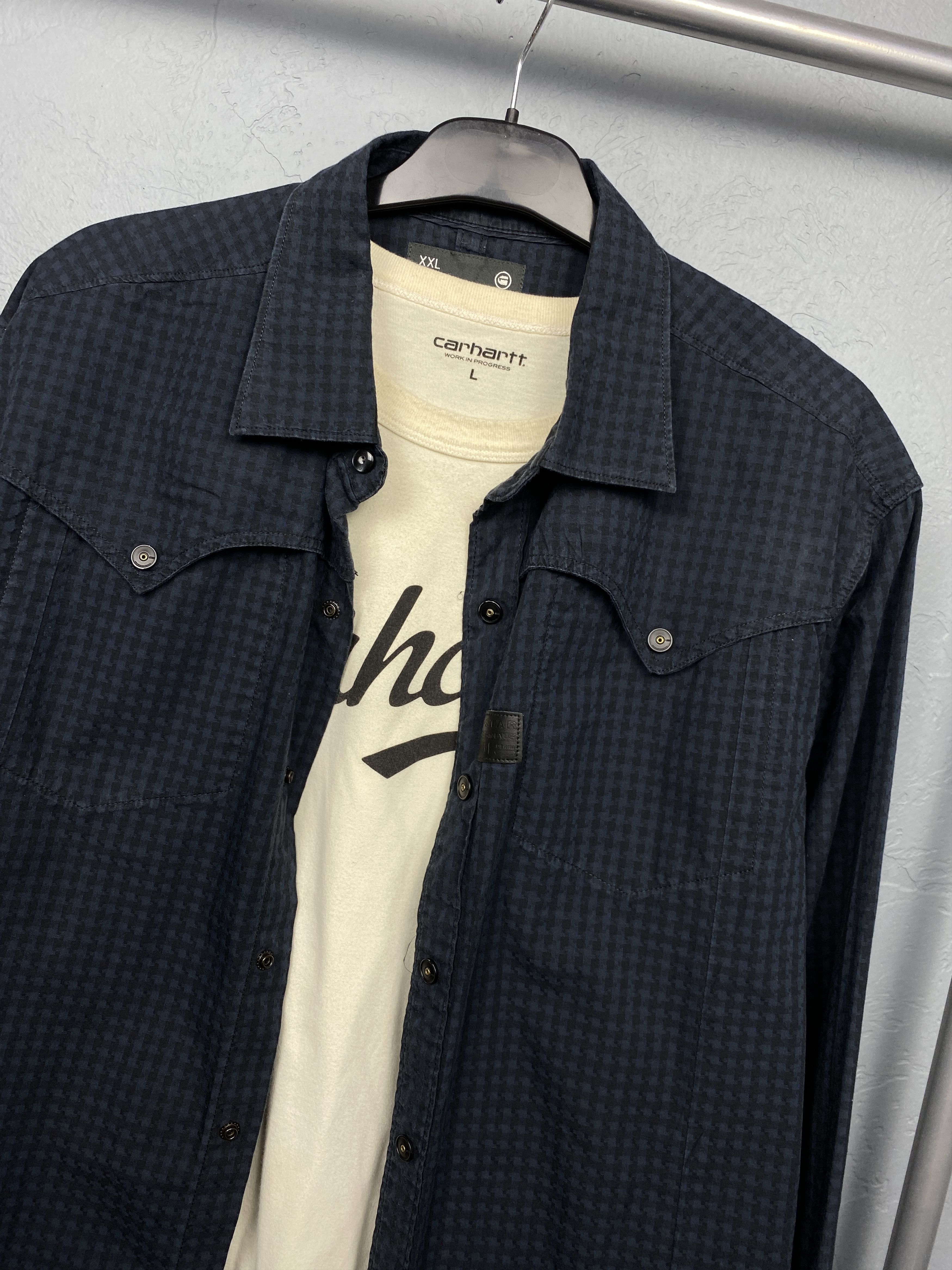 G-Star G Star Raw Vintage Mens Cavalry Check Shirt Size US XXL / EU 58 / 5 - 2 Thumbnail
