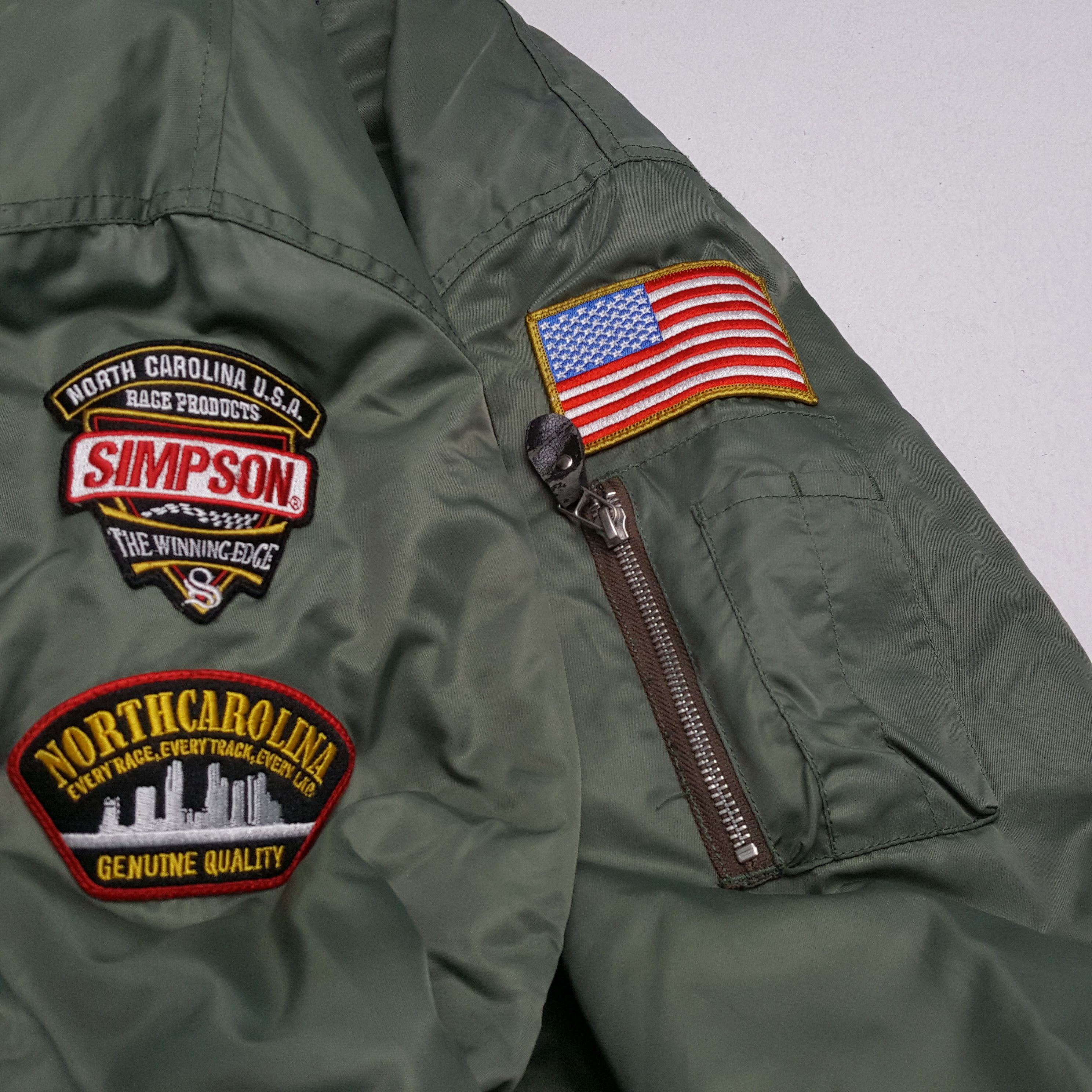 The Simpsons × Vintage SIMPSON NORTH CAROLINA Racing Motorsports Style Jacket Size US L / EU 52-54 / 3 - 7 Thumbnail
