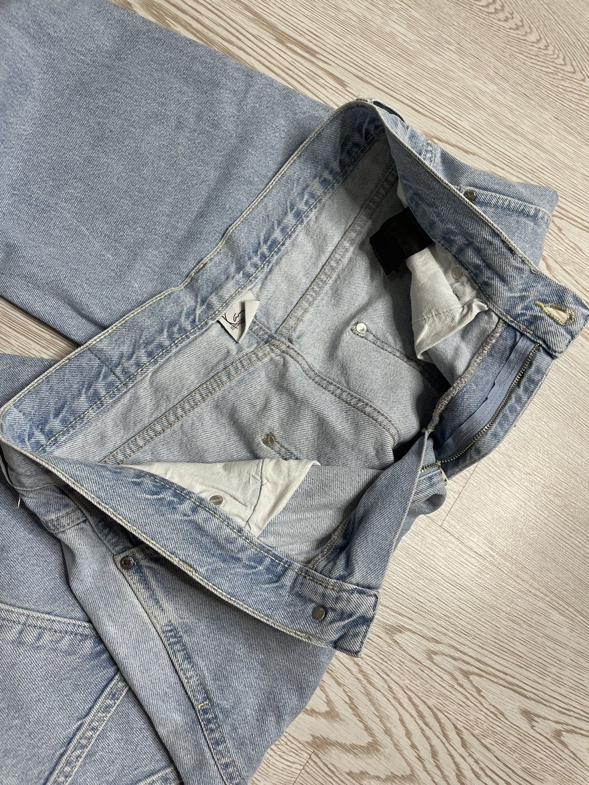 Japanese Brand × Karl Kani Karl Kani Hip Hop denim jeans joggers embroidered logo Size US 34 / EU 50 - 11 Thumbnail