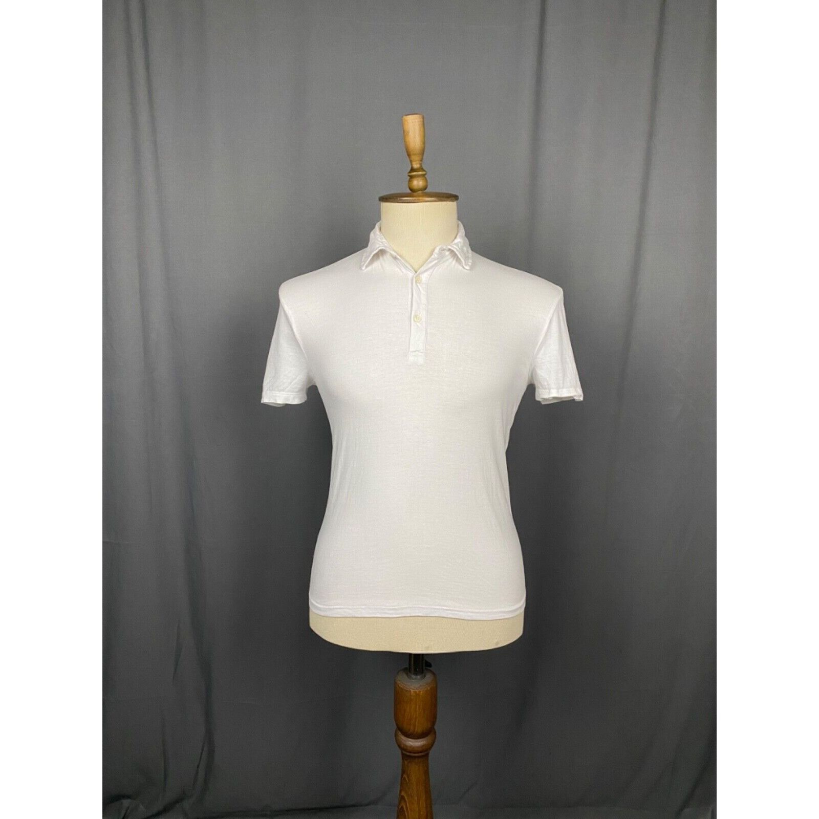 Versace Gianni Versace Big Back Medusa Logo Men's White Polo T-Shirt Size US M / EU 48-50 / 2 - 4 Thumbnail