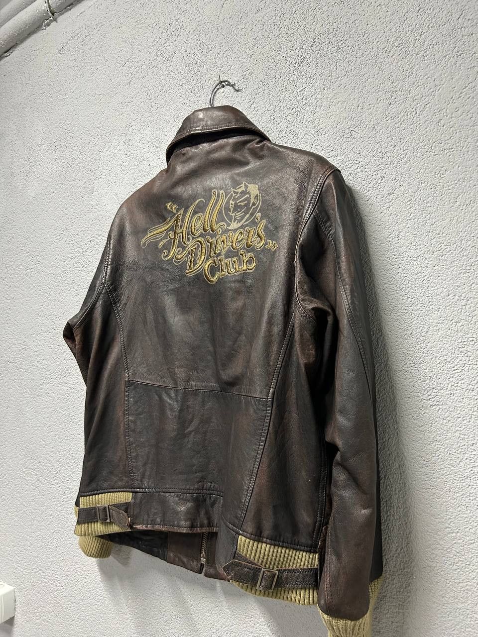 Replay Vintage Replay Hell Drivers Club mens leather jacket M Size US M / EU 48-50 / 2 - 8 Thumbnail
