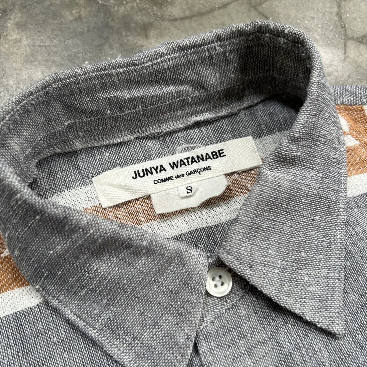 Junya Watanabe AD 2015 Junya Watanabe Linen Stripe Long Sleeve Shirt Size US S / EU 44-46 / 1 - 6 Thumbnail