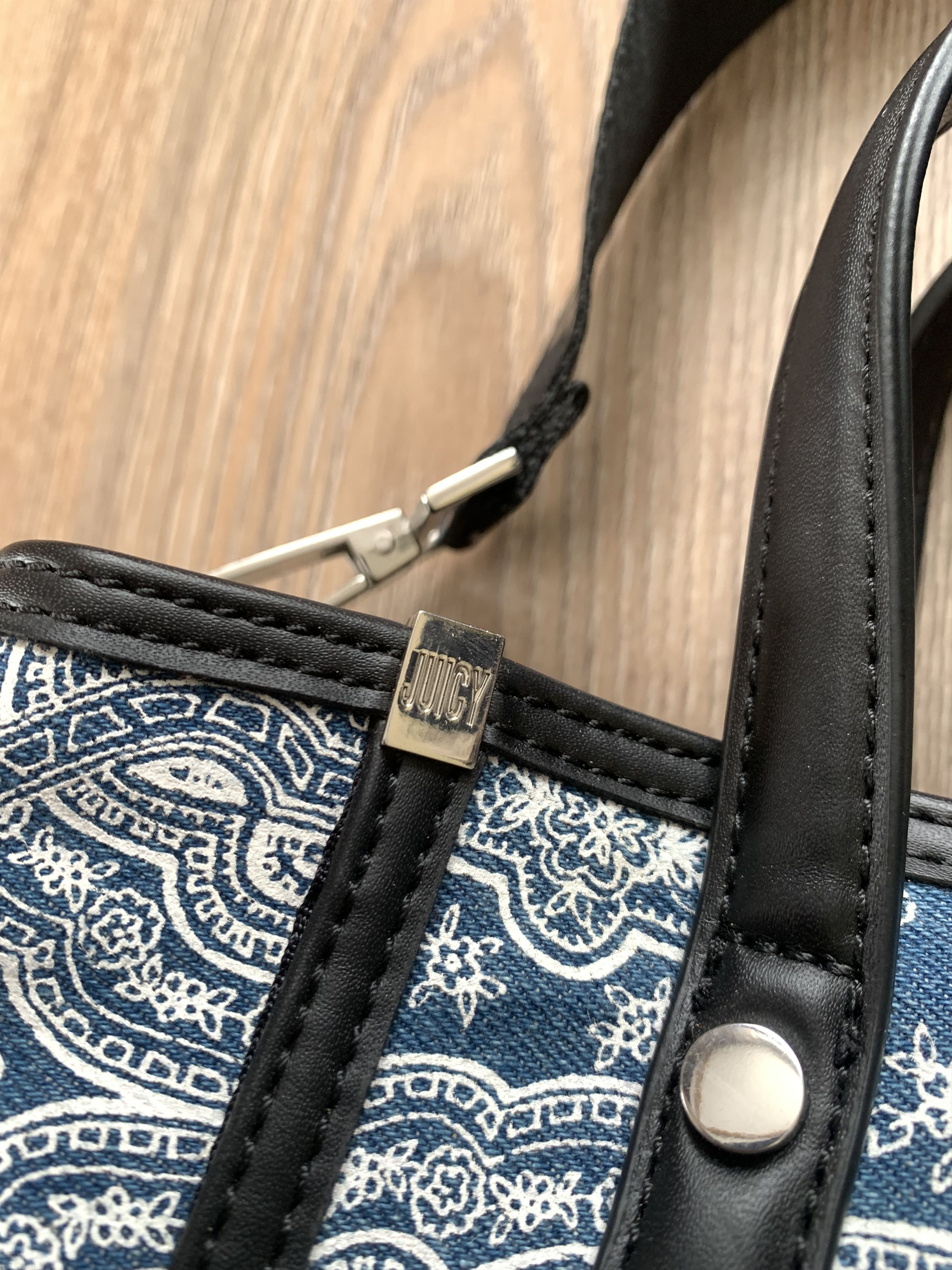 Juicy Couture Jeans Juicy Couture Arlington Denim Banda Mini Tote Bag Size ONE SIZE - 3 Thumbnail