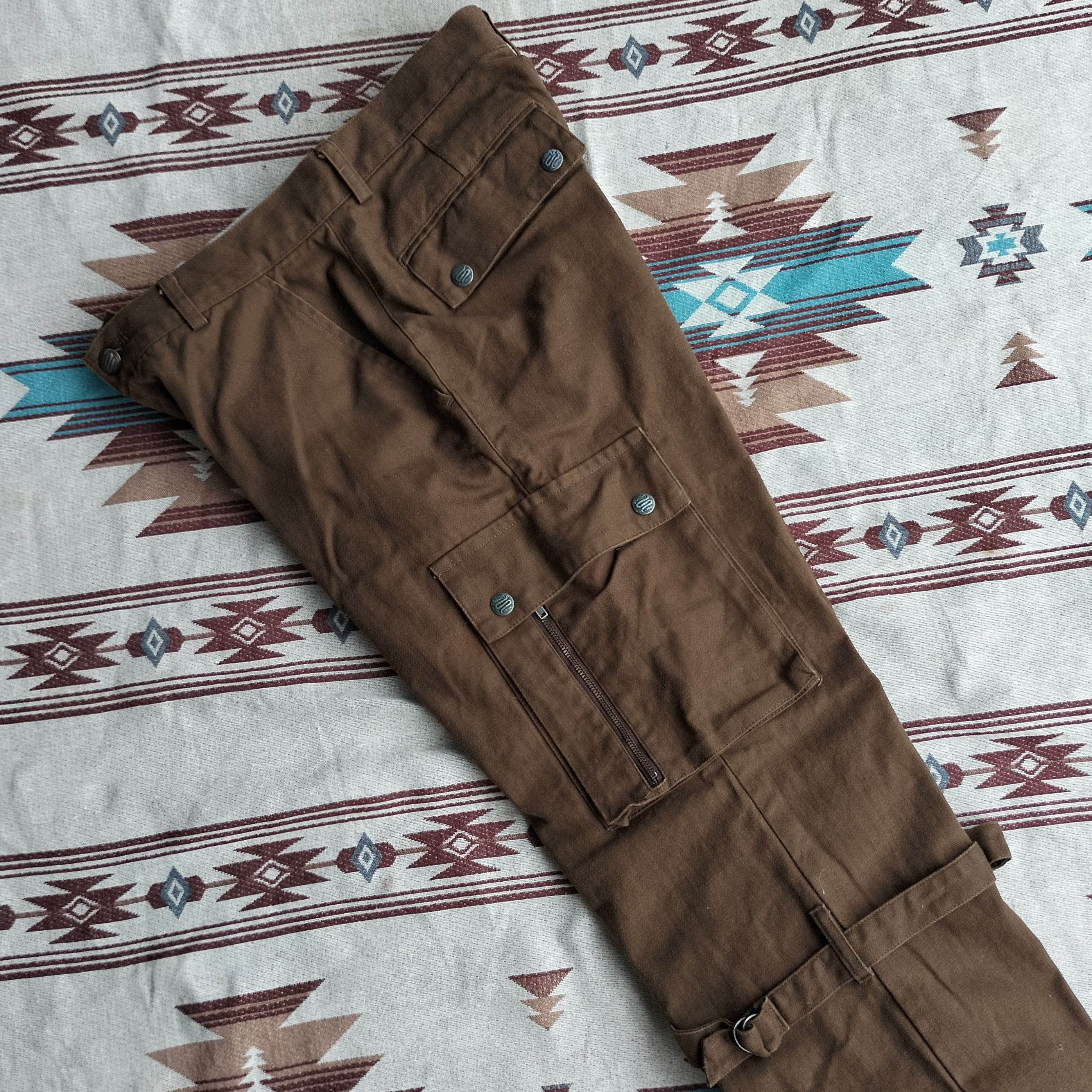PPFM Schlussel bondage wide leg cargo pants (Realy rare) Size US 30 / EU 46 - 12 Thumbnail