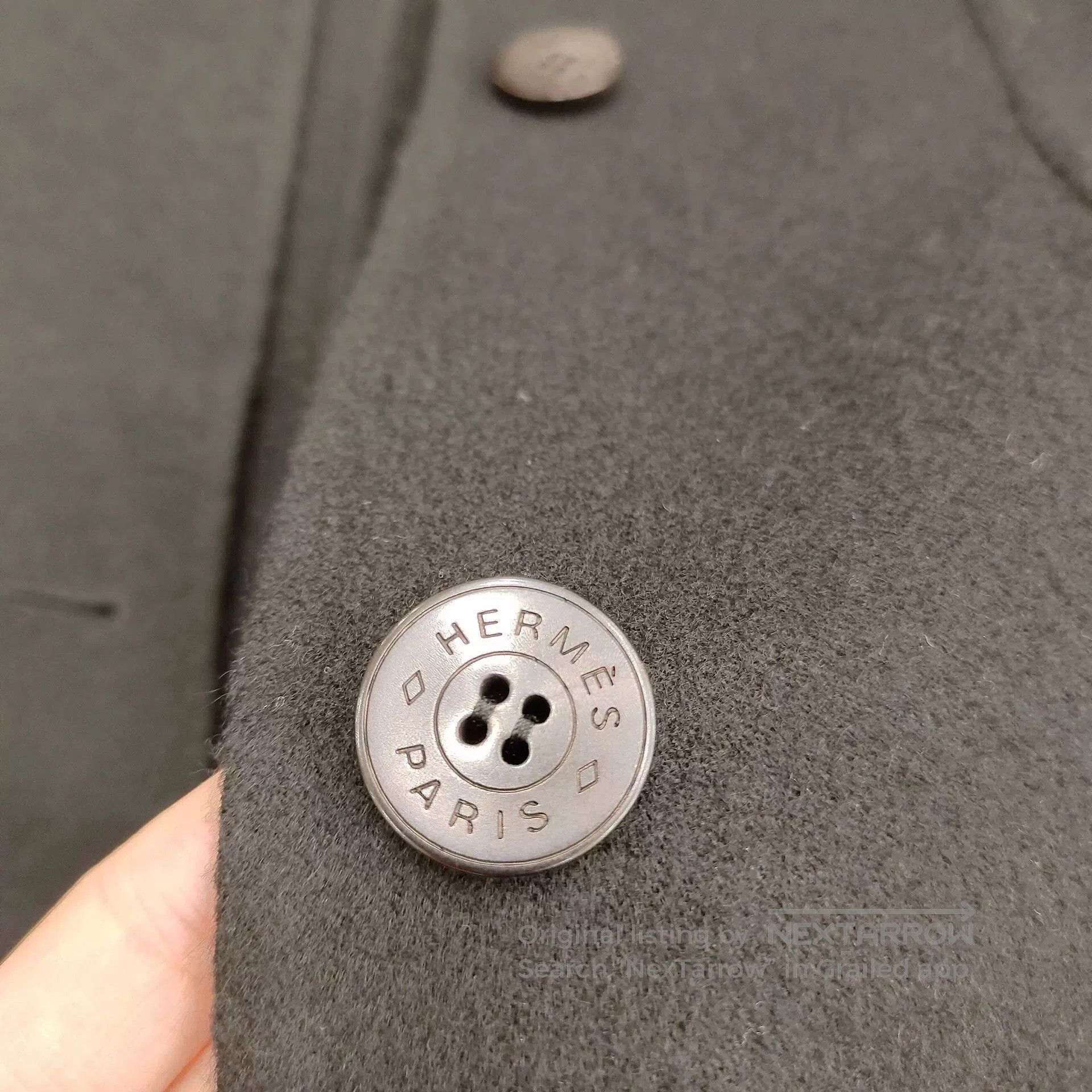 Hermes Hermes Black Cashmere Single-Breasted Coat. Size US S / EU 44-46 / 1 - 3 Thumbnail