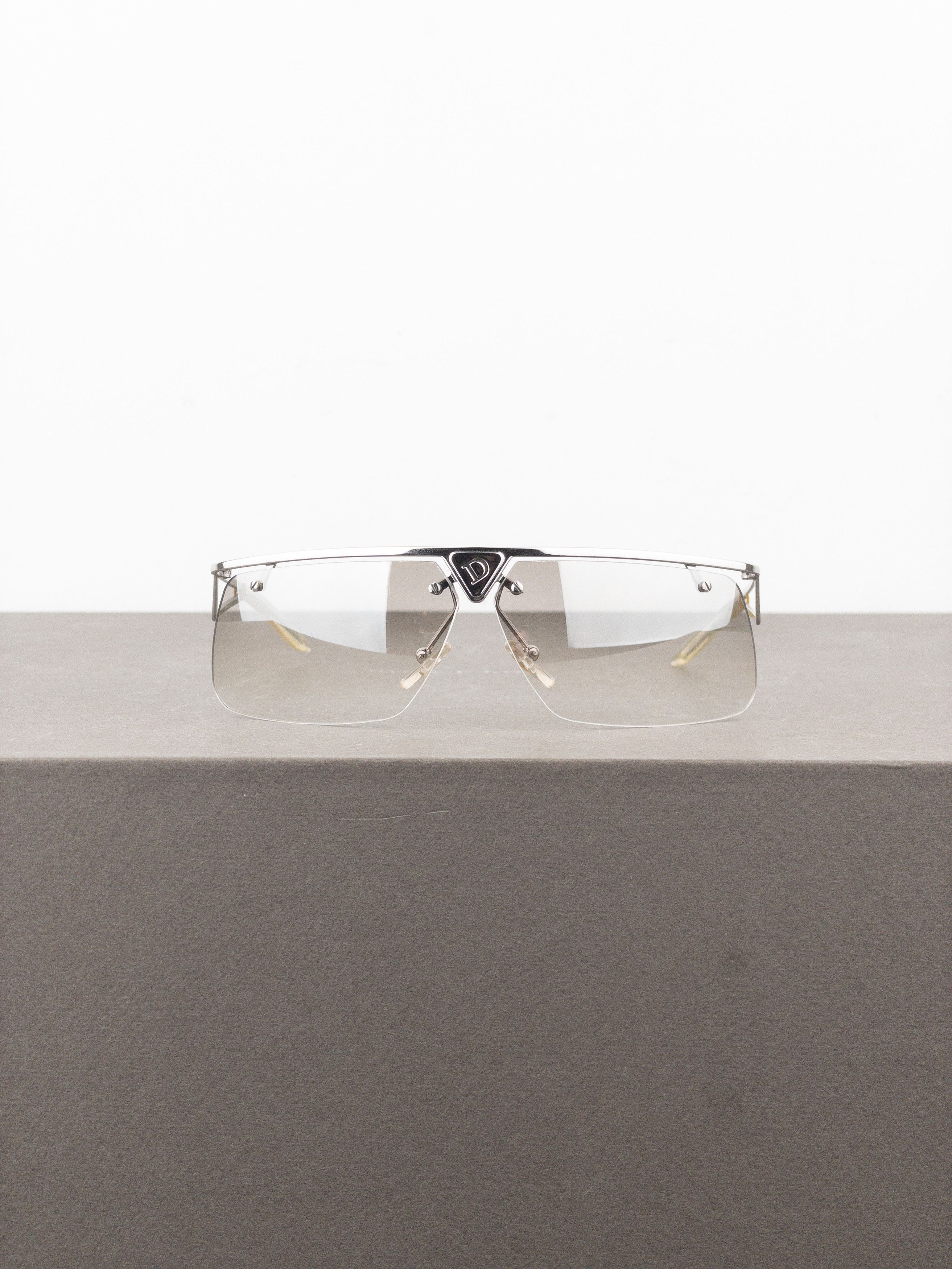 Dior Dior 2000s ‘Clubbing’ Rimless Wrap Mask Shield Sunglasses Size ONE SIZE - 4 Thumbnail