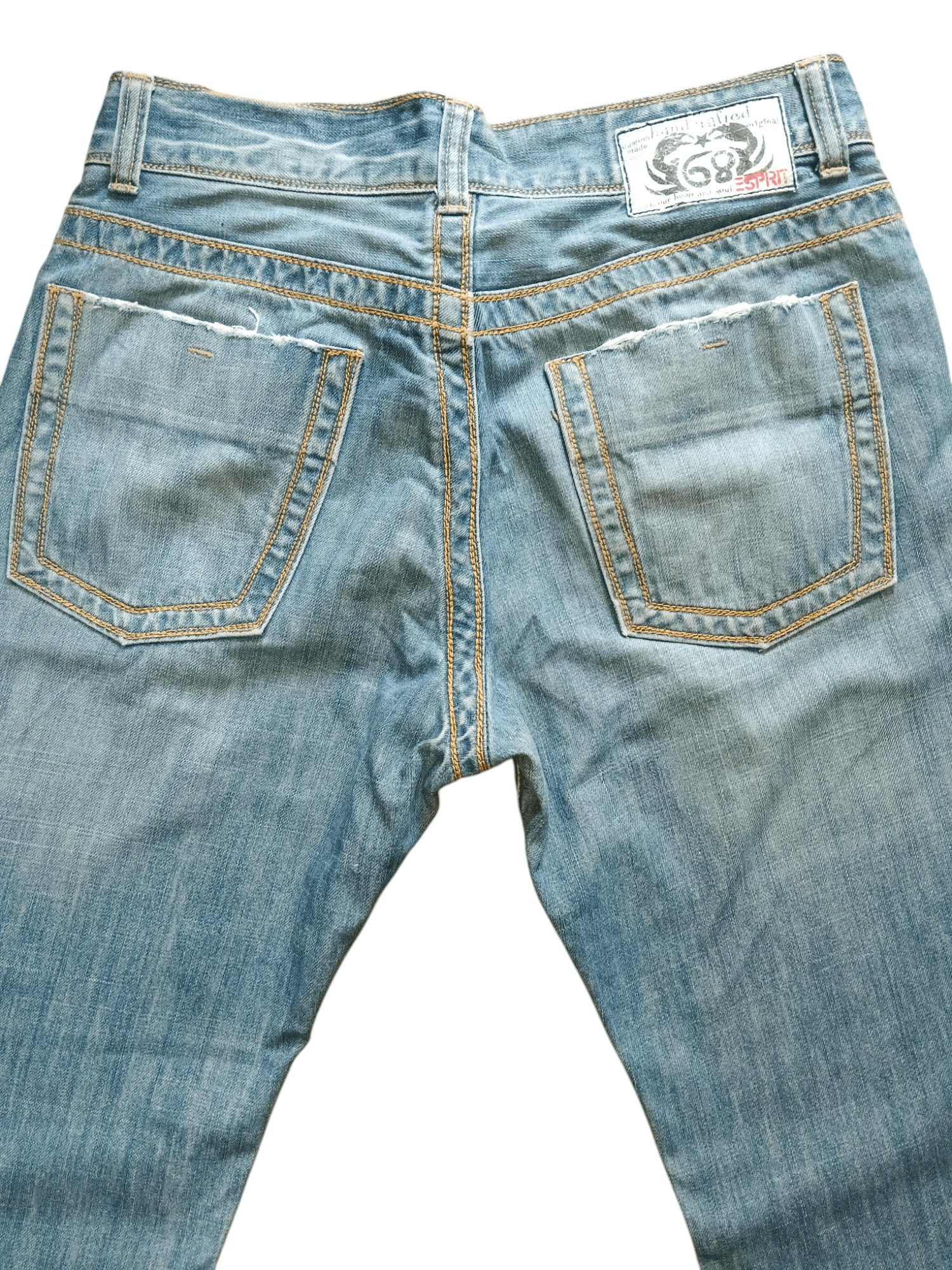 Esprit Vintage Esprit Distressed Handcrafted Punk Denim Size US 32 / EU 48 - 3 Thumbnail