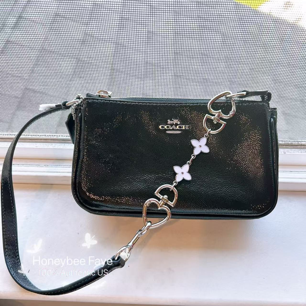 Coach Nolita 19 CW408 plus extended floral chain Size ONE SIZE - 1 Thumbnail