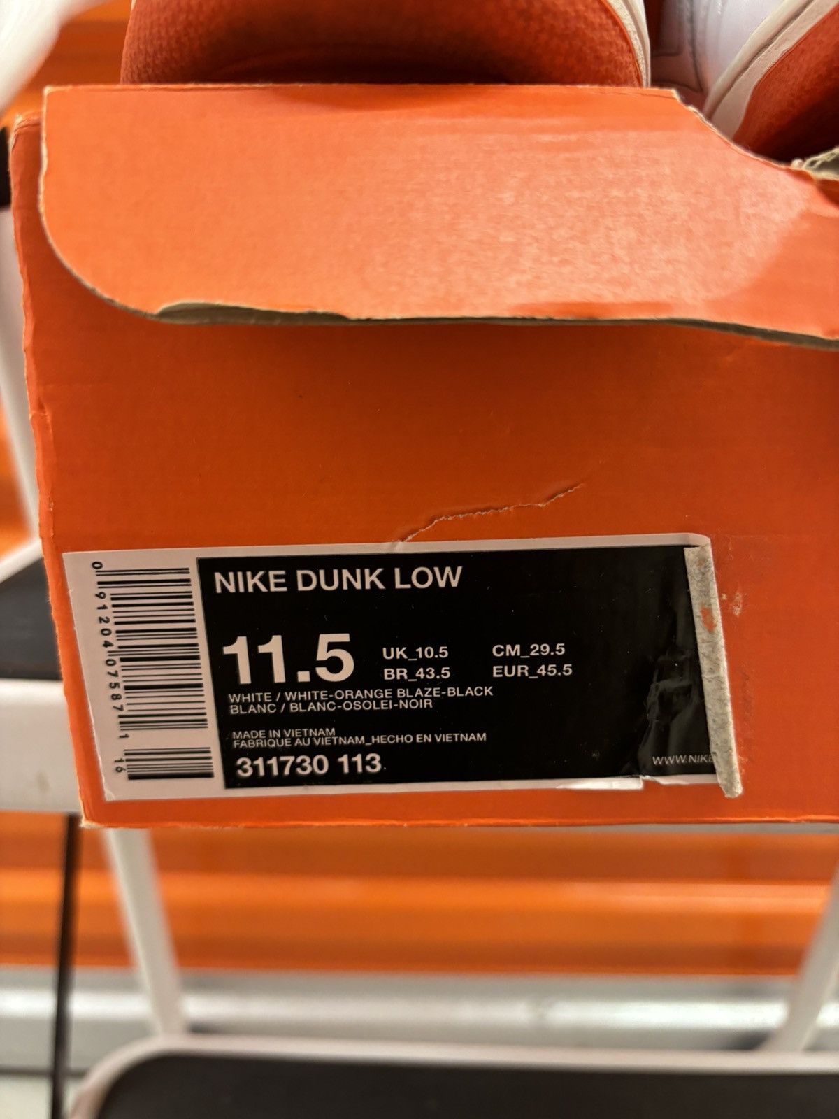 Nike × Vintage ***FINAL DROP*** RARE 2008 NIKE DUNK LOW LEATHER 11.5 Size US 11.5 / EU 44-45 - 3 Thumbnail