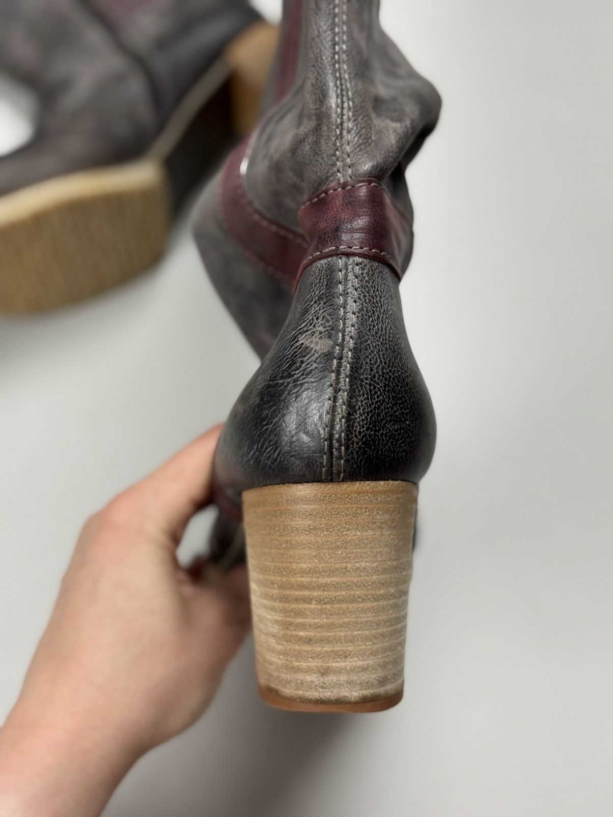A.S.98 Airstep A.S. 98 VTG Avant-Garde Leather Over The Knee Boots Size US 11 / IT 41 - 10 Thumbnail