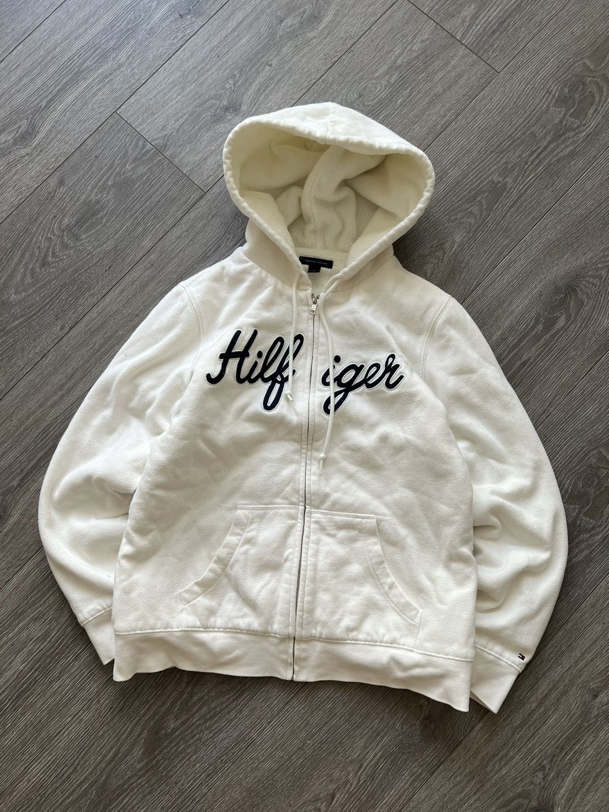 Tommy Hilfiger Vintage Y2K Tommy Hilfiger Fur Hoodie Size M / US 6-8 / IT 42-44 - 1 Thumbnail