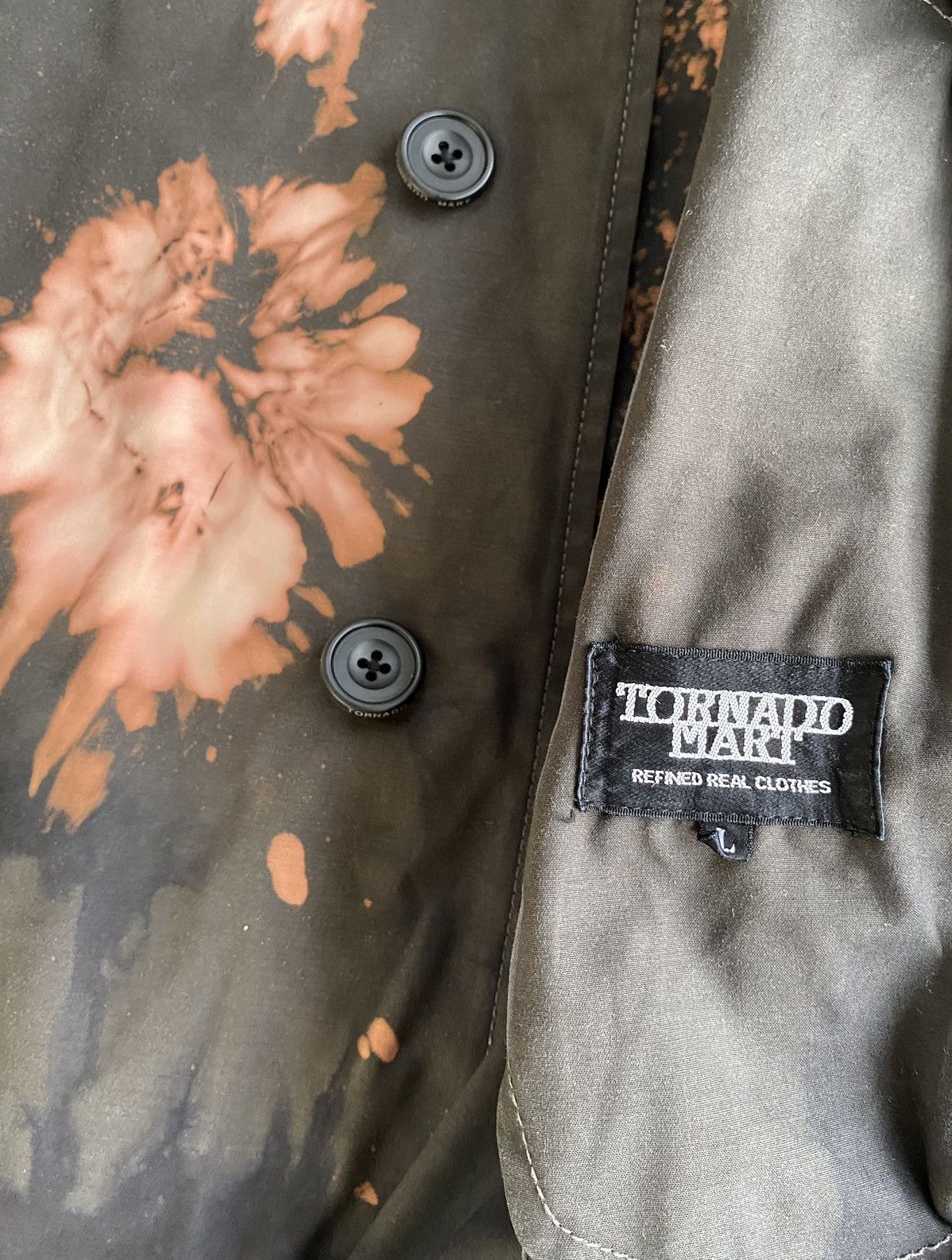 Japanese Brand Tornado Mart Bleach Wash Belted Trench Coat Size US M / EU 48-50 / 2 - 8 Thumbnail