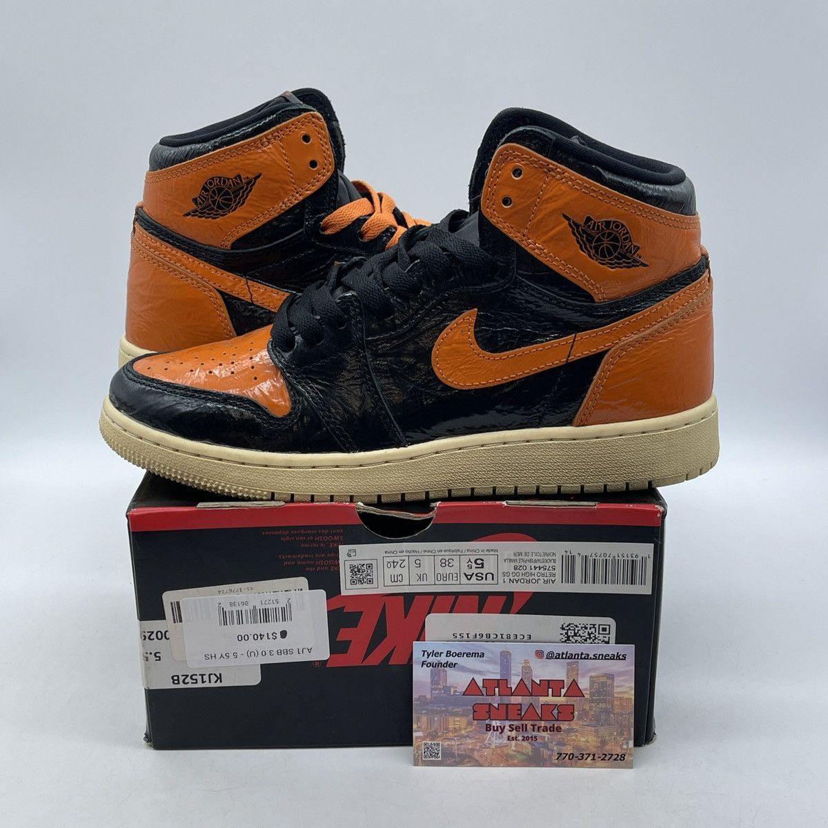 Jordan Brand Air Jordan 1 high shattered backboard 3.0 Size US 5.5 / IT 35.5 - 1 Thumbnail