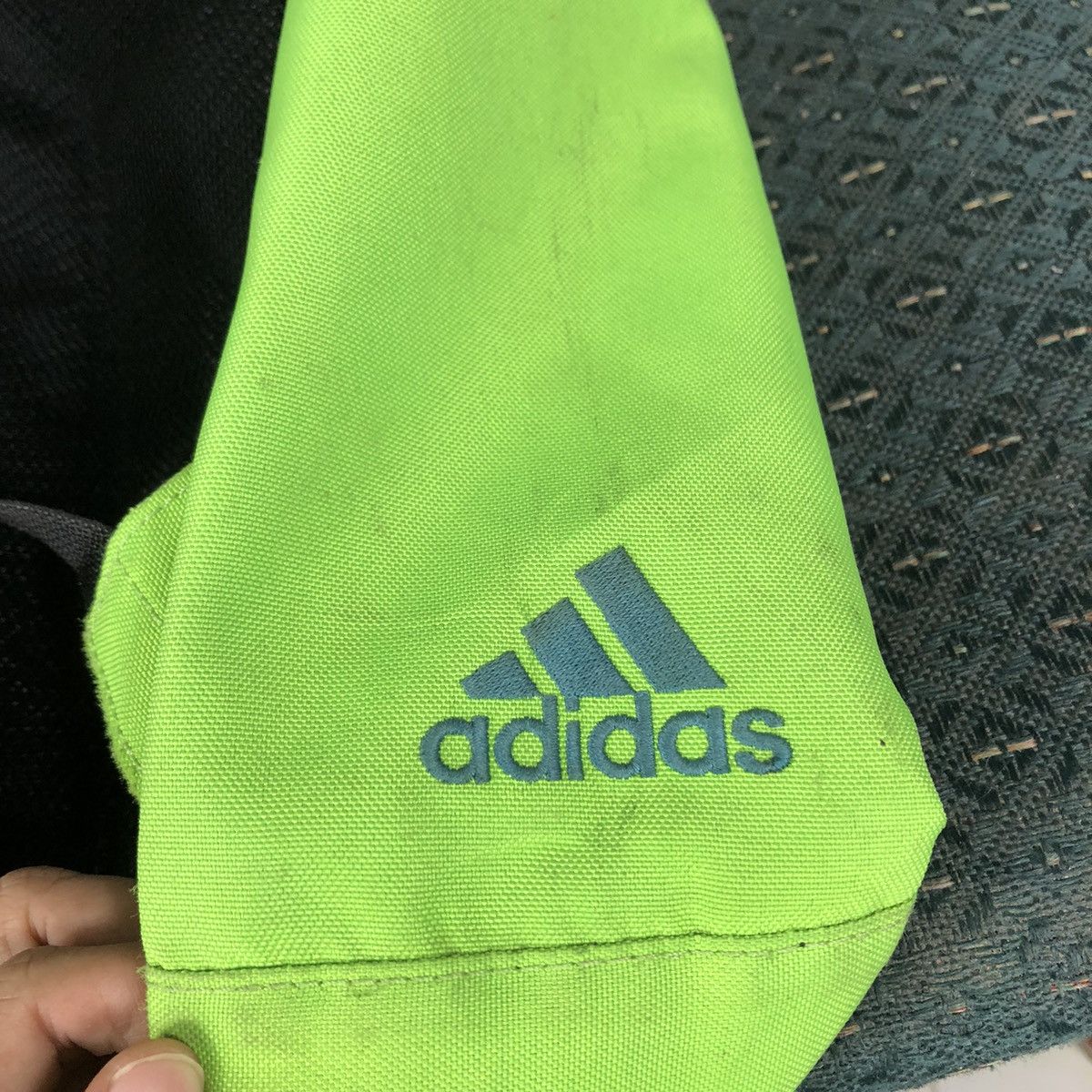 Adidas 📌Vintage Bag Pack Adidas Cordura Fabric Big Logo Size ONE SIZE - 25 Thumbnail