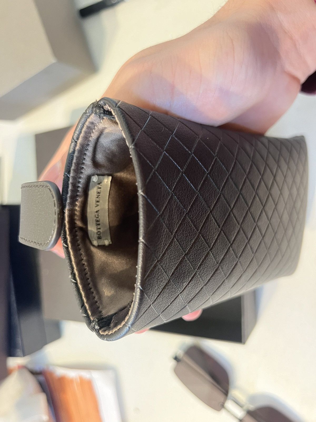 Bottega Veneta Bottega black boxy sunglasses Size ONE SIZE - 8 Thumbnail