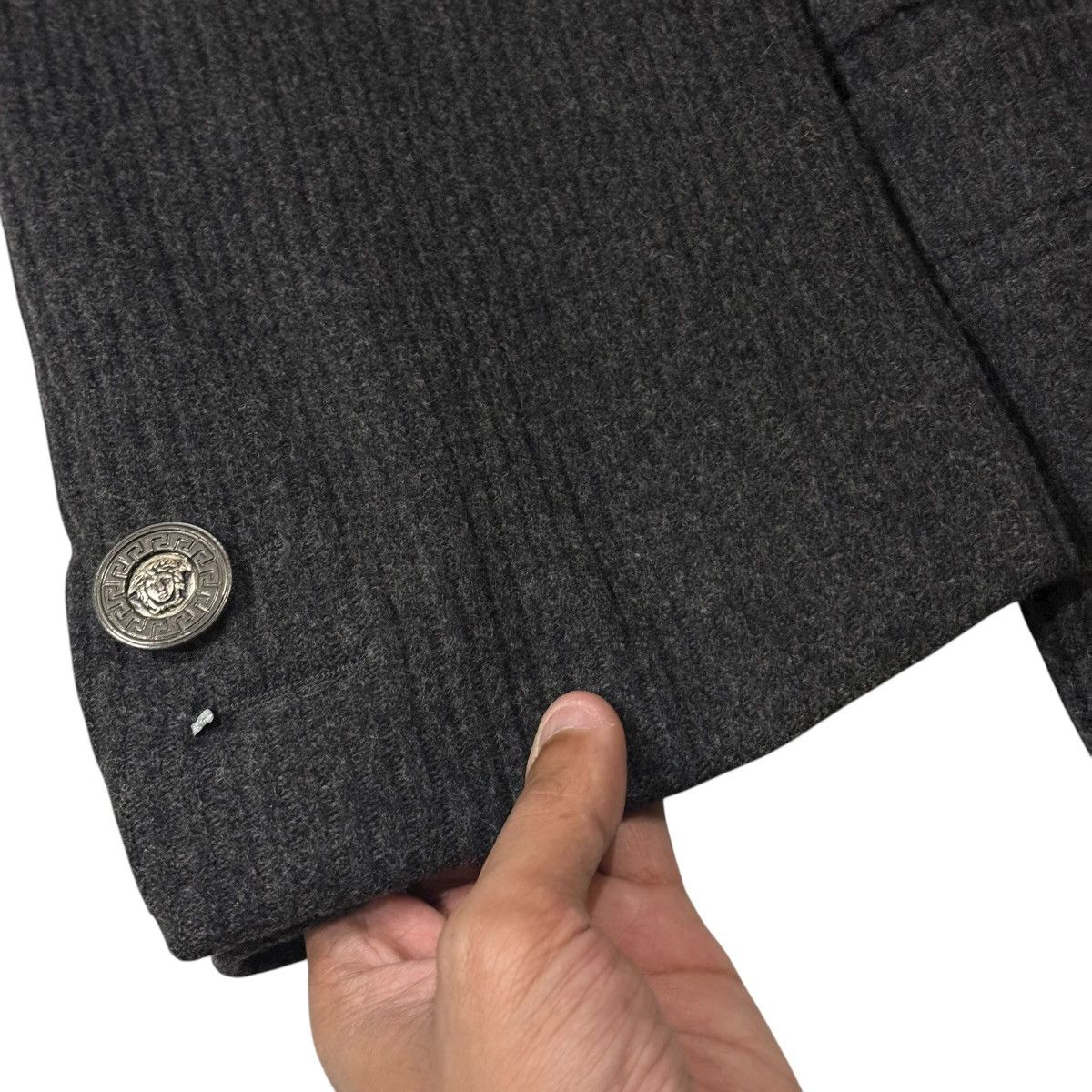 Versace RARE! Vintage Gianni Versace Laine Wool Double Breast Jacket Size US L / EU 52-54 / 3 - 9 Thumbnail
