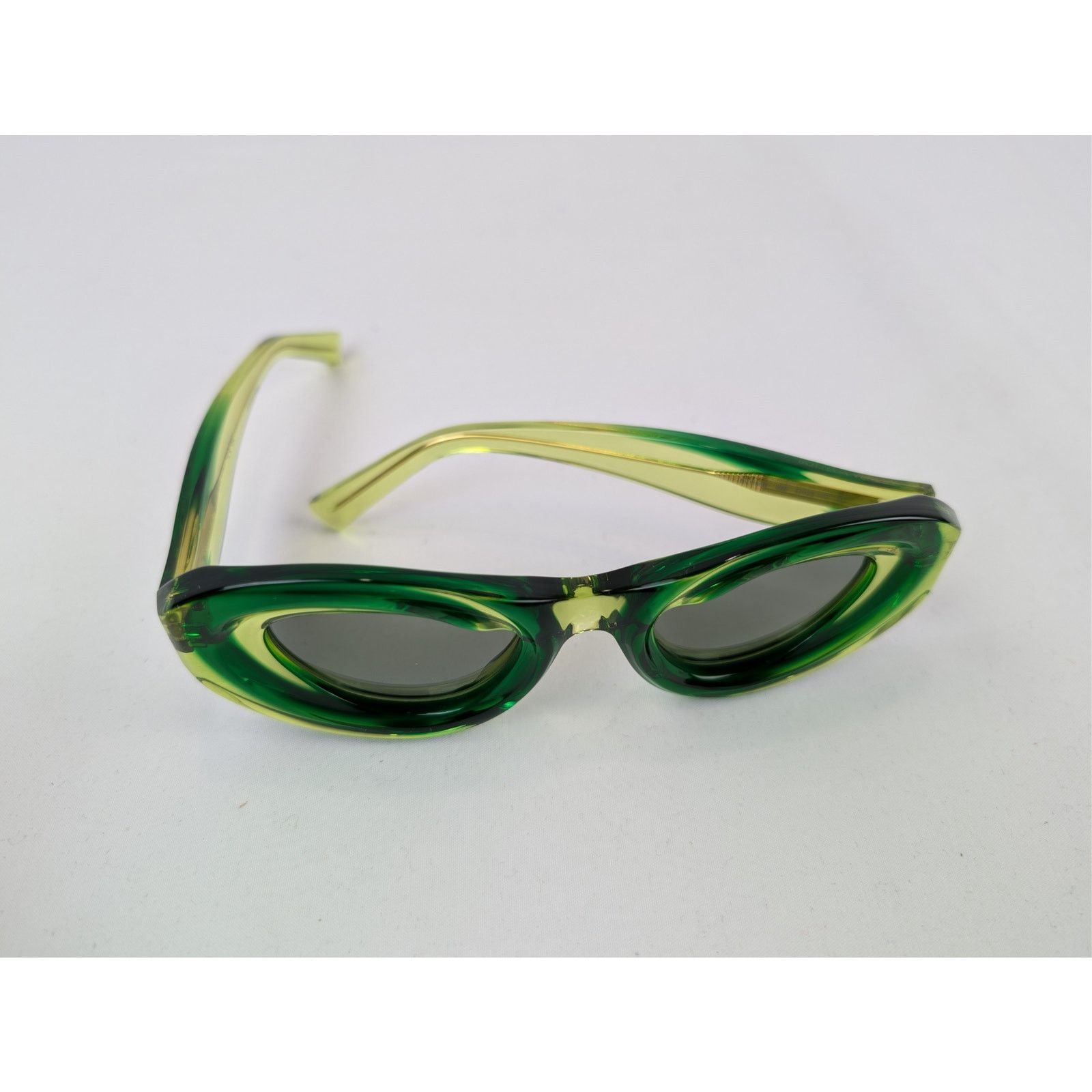 Bottega Veneta o1rshd1 Size: OS / Oval Cat-Eye Sunglasses Transparent Green Size ONE SIZE - 8 Thumbnail