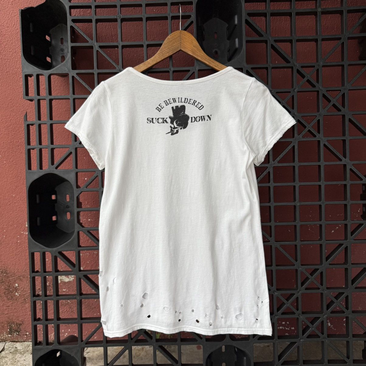 Japanese Brand Emo Grunge Zelos Skull Distressed Shirt Size M / US 6-8 / IT 42-44 - 3 Thumbnail