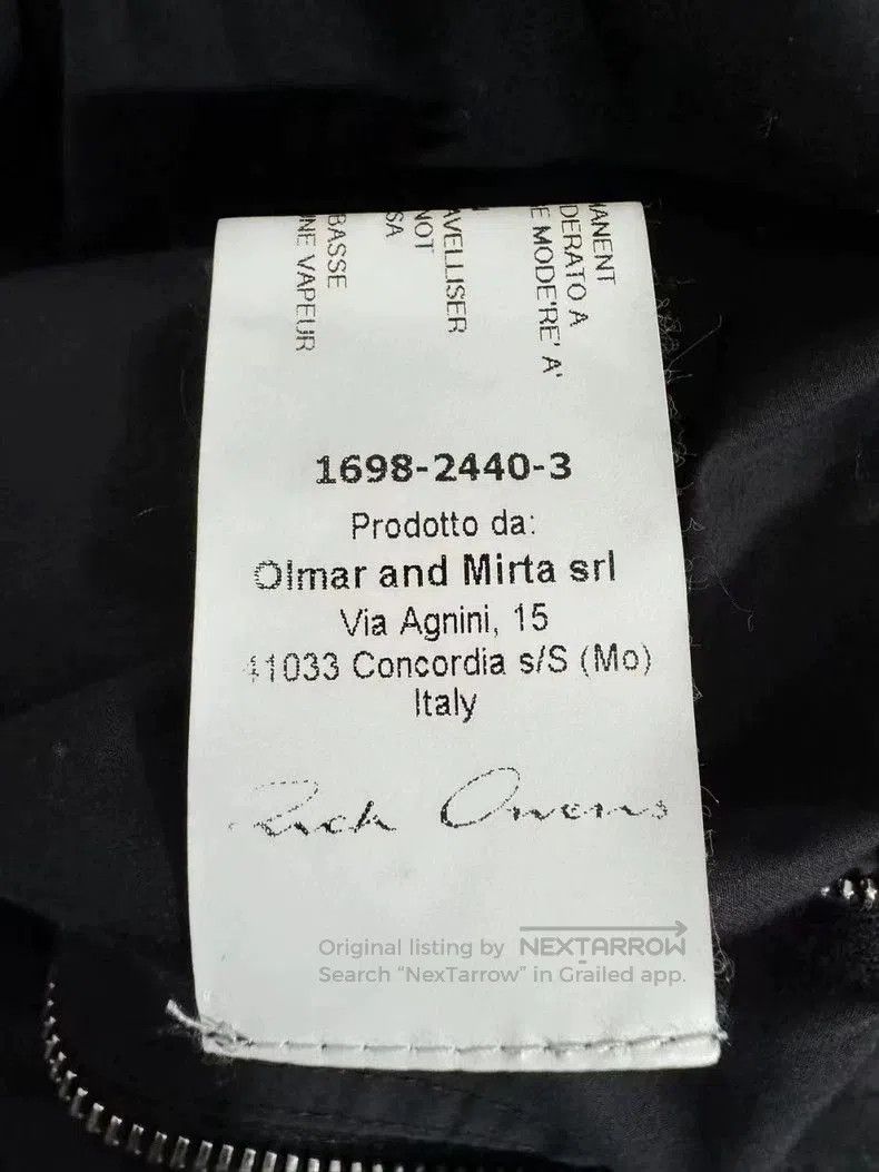 Rick Owens Rick Owens Inclined zipper jacket. Size US L / EU 52-54 / 3 - 4 Thumbnail