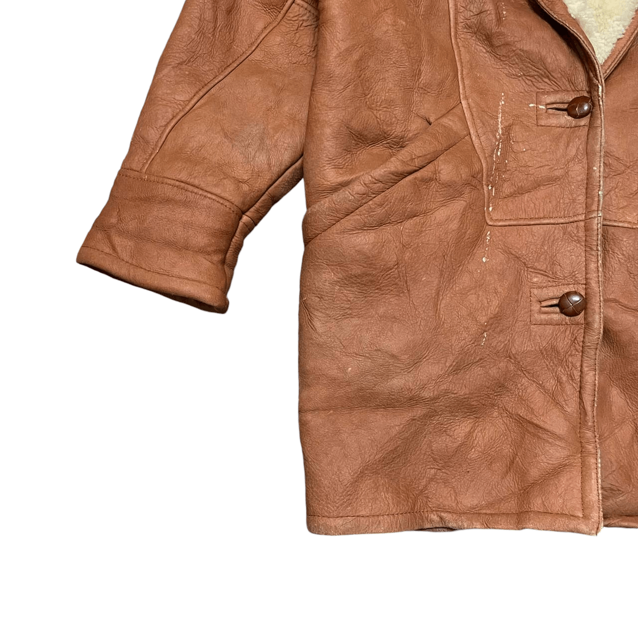 Leather Vintage Hugo Bugati Milano Shearling Leather Jacket Size US M / EU 48-50 / 2 - 3 Thumbnail