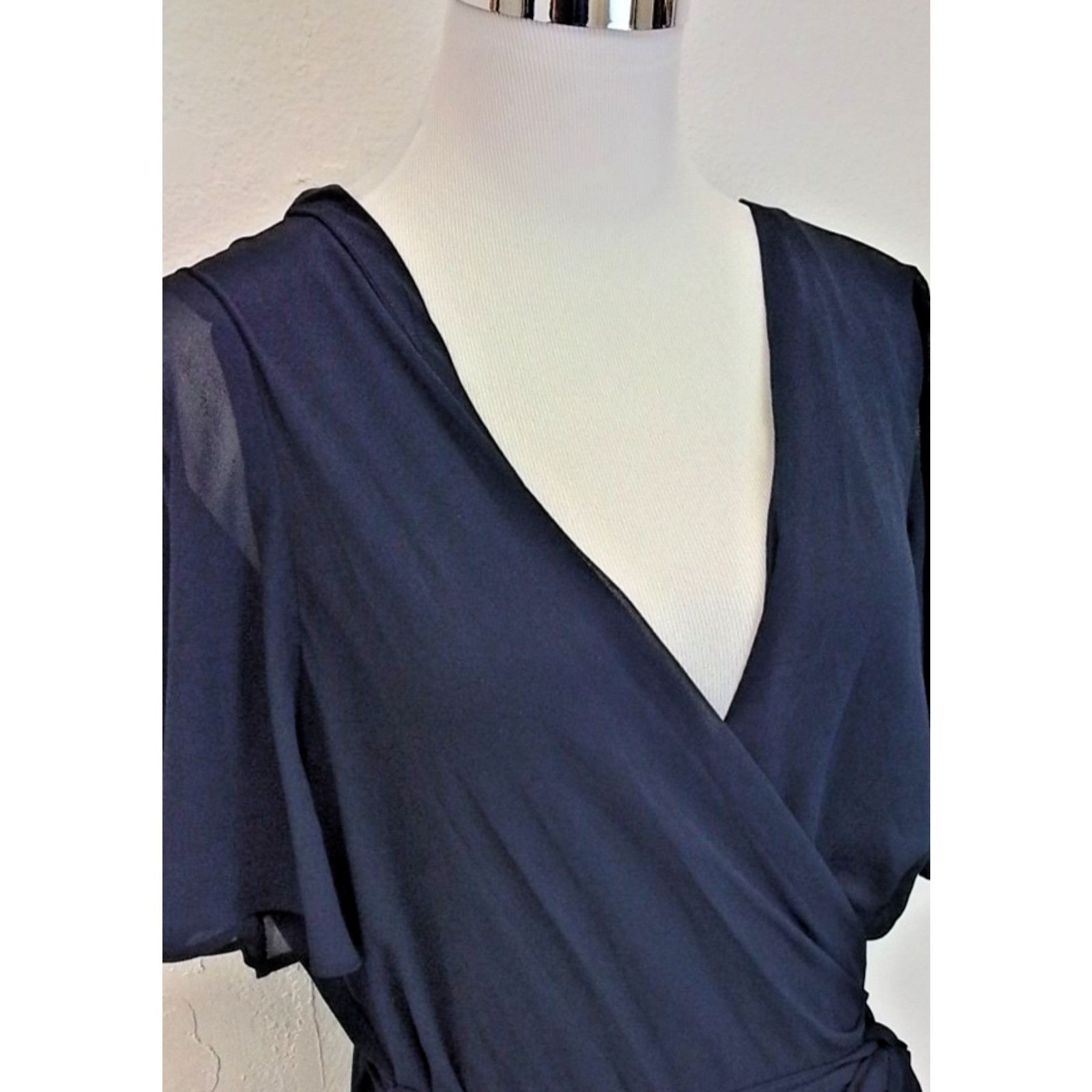 Lauren Ralph Lauren Lauren Ralph Lauren Dress Women's 18 Blue Chiffon W/ Tags Size XXL / US 16-18 / IT 52-54 - 5 Thumbnail