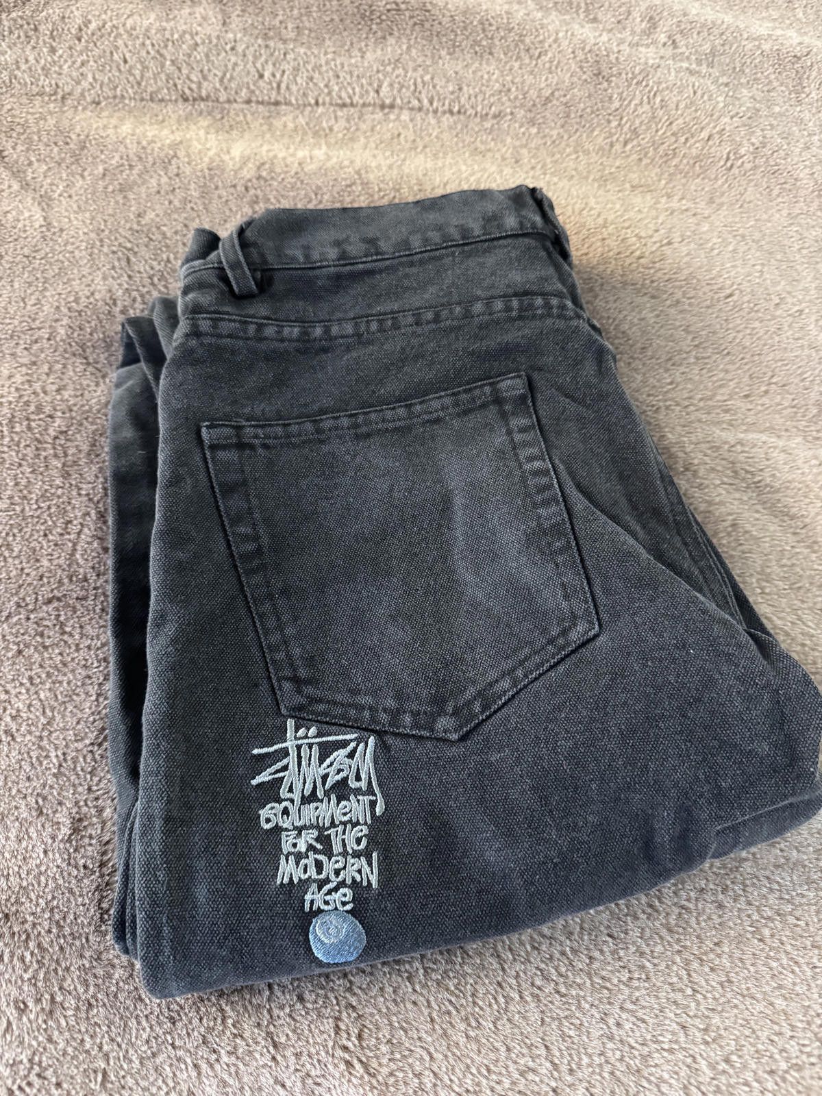 Stussy Stussy Quality Workgear Black Denim Jeans Size US 30 / EU 46 - 1 Thumbnail