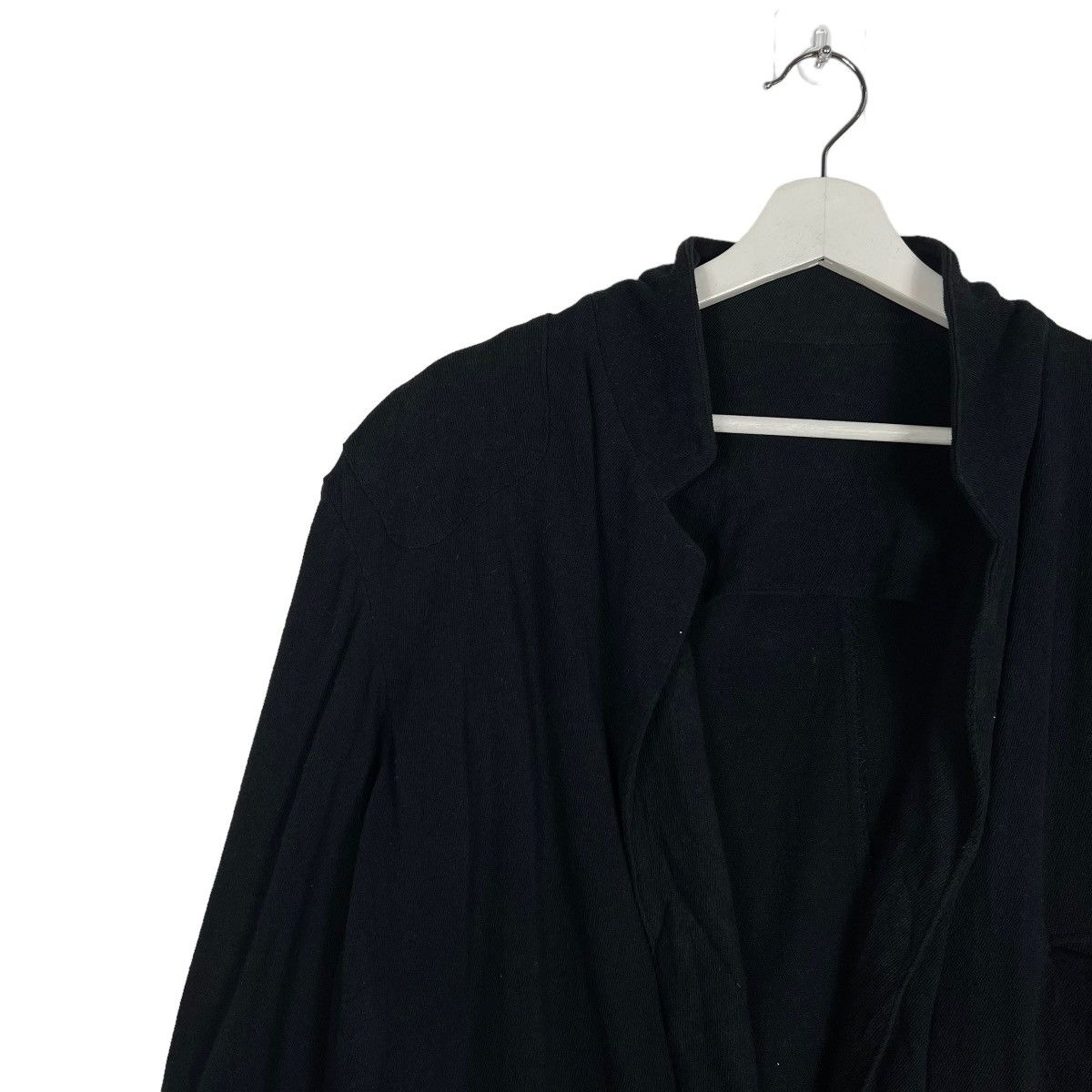 Yohji Yamamoto 🔥 80s Y's YOHJI YAMAMOTO COTTON BUTTON LESS CARDIGAN JACKET Size US M / EU 48-50 / 2 - 7 Thumbnail