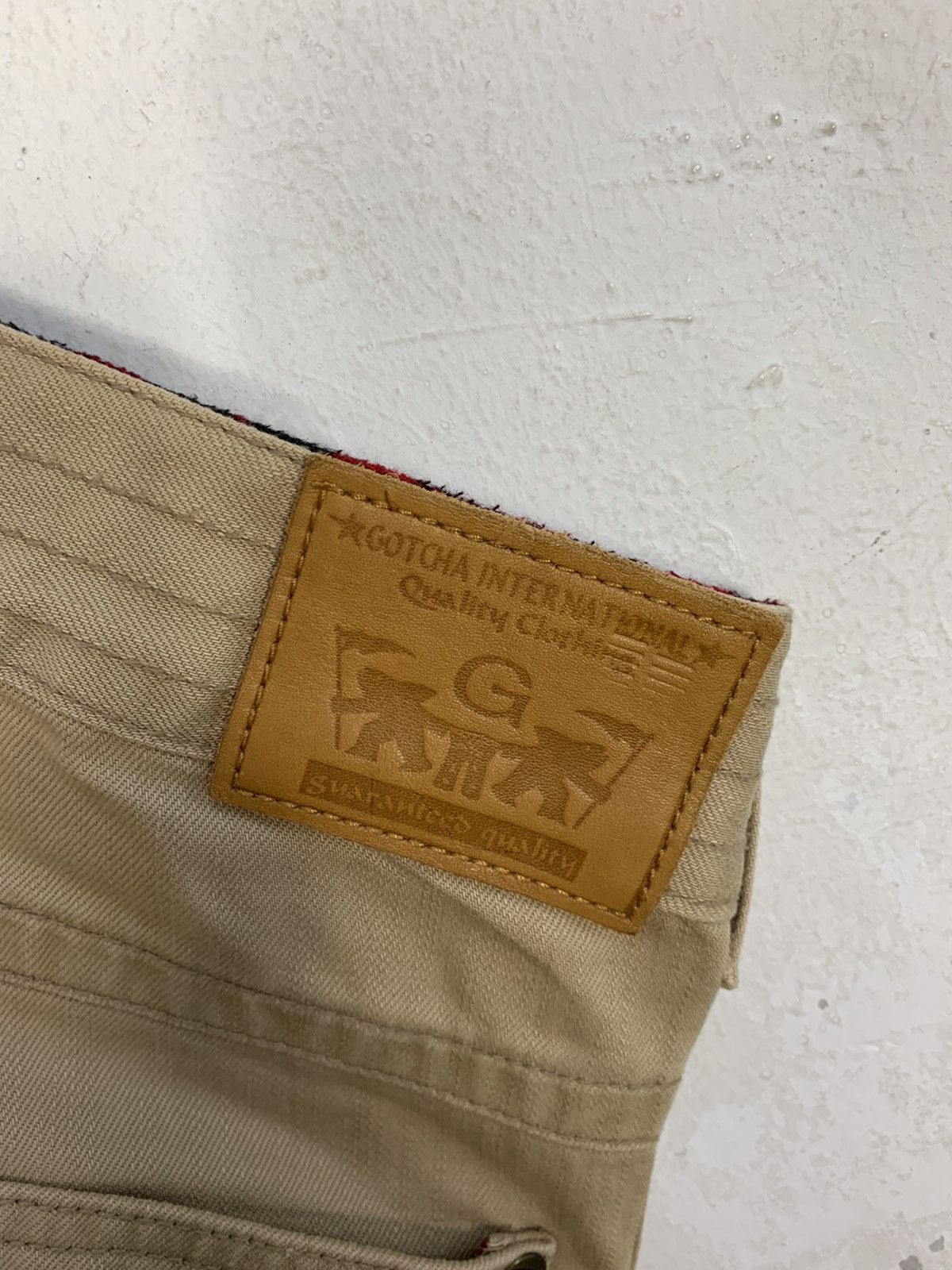 Gotcha 90s Gotcha Surf Brown Denim Jeans Embroidery Quotes Size US 32 / EU 48 - 10 Thumbnail