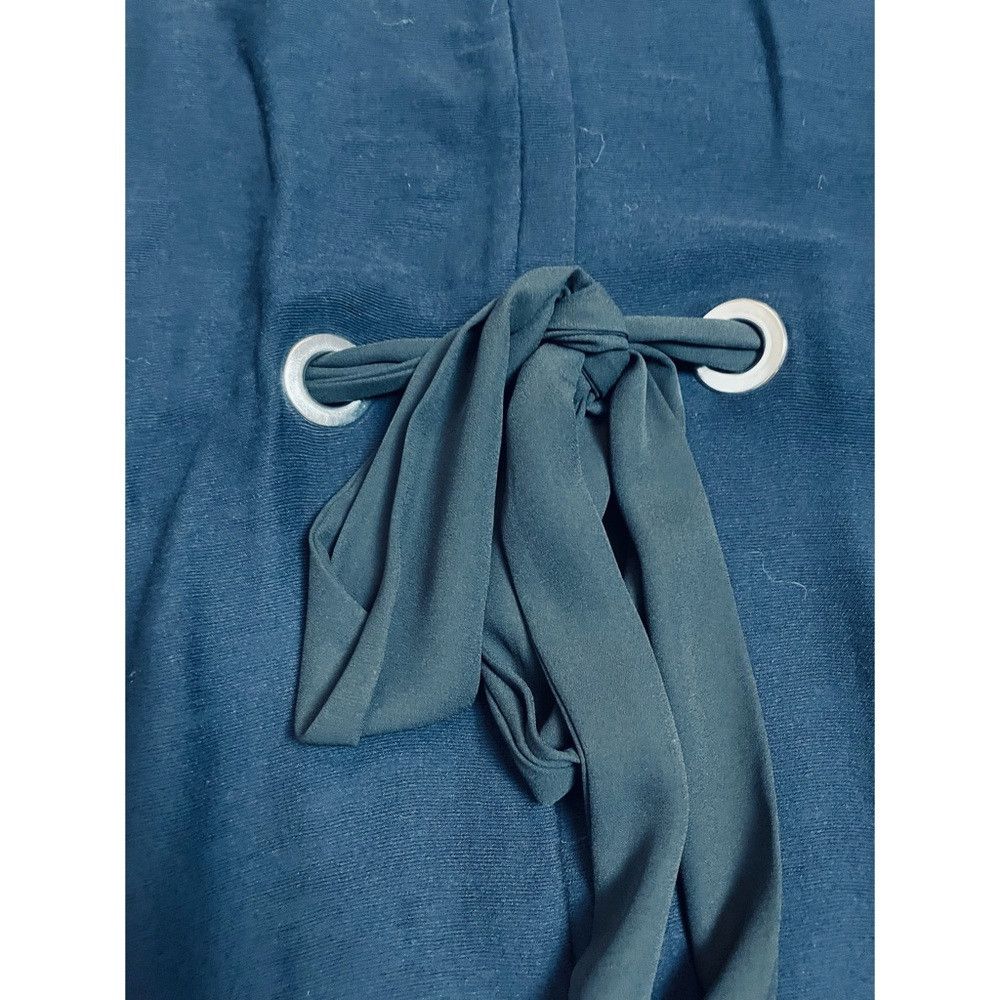 Zara Zara Blue Shirt Dress With Black Tie Belt Size L Size L / US 10 / IT 46 - 7 Thumbnail